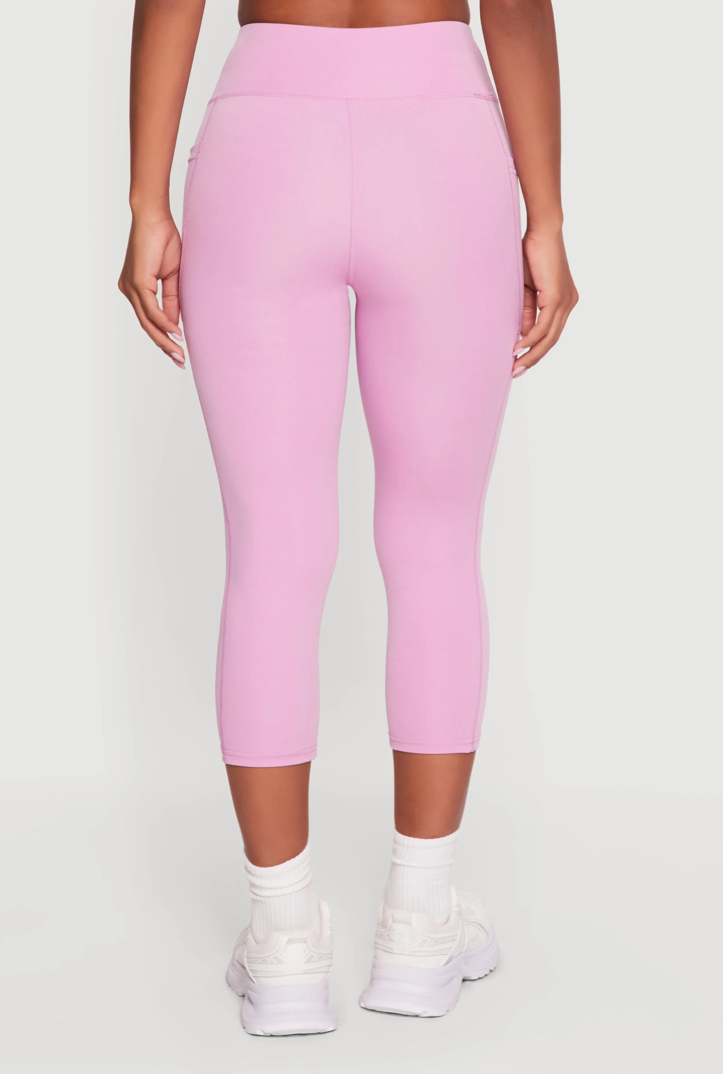 High Waisted Side Pocket Capri Leggings sold by Rainbow product image thumbnail 5