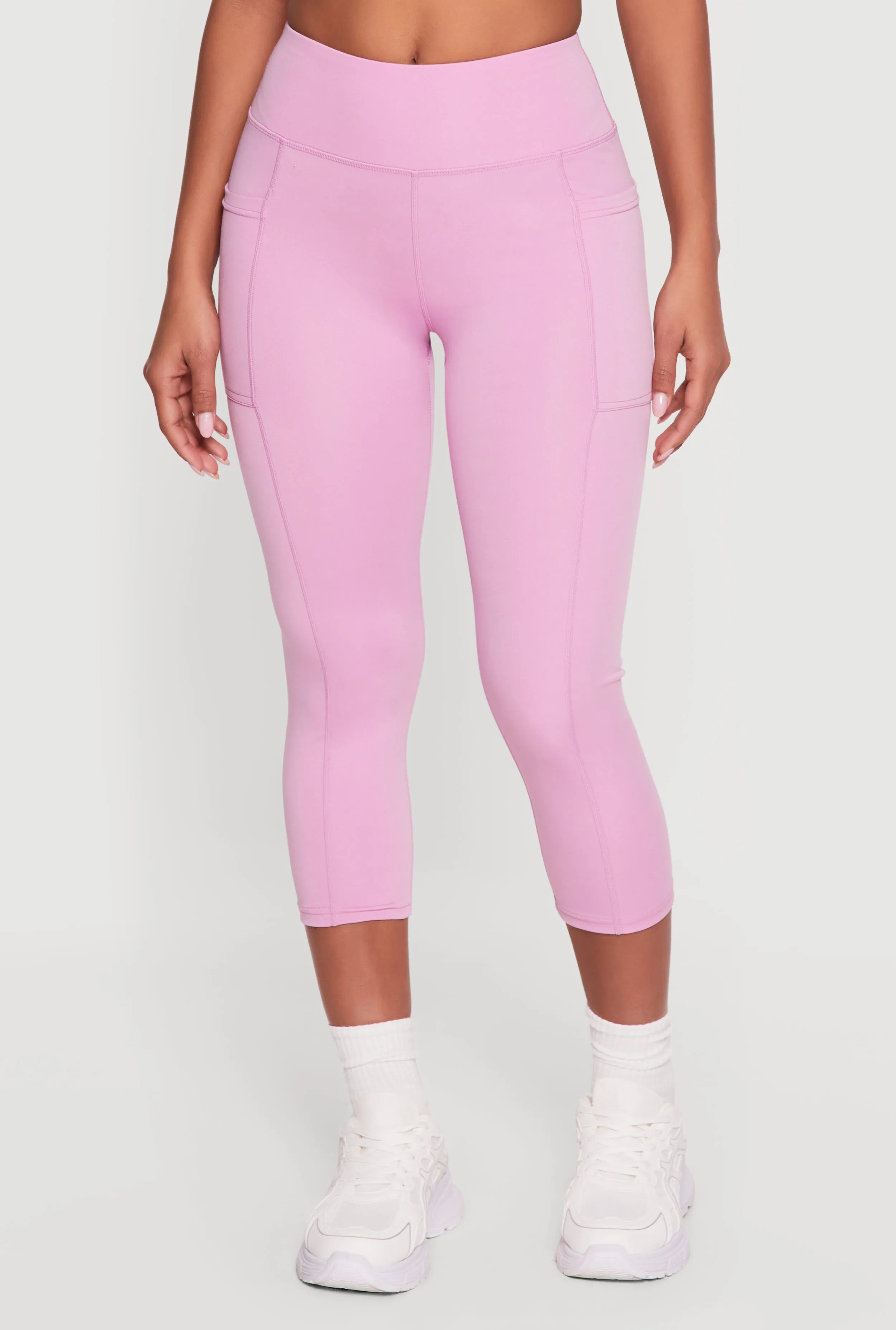 High Waisted Side Pocket Capri Leggings sold by Rainbow product image thumbnail 3