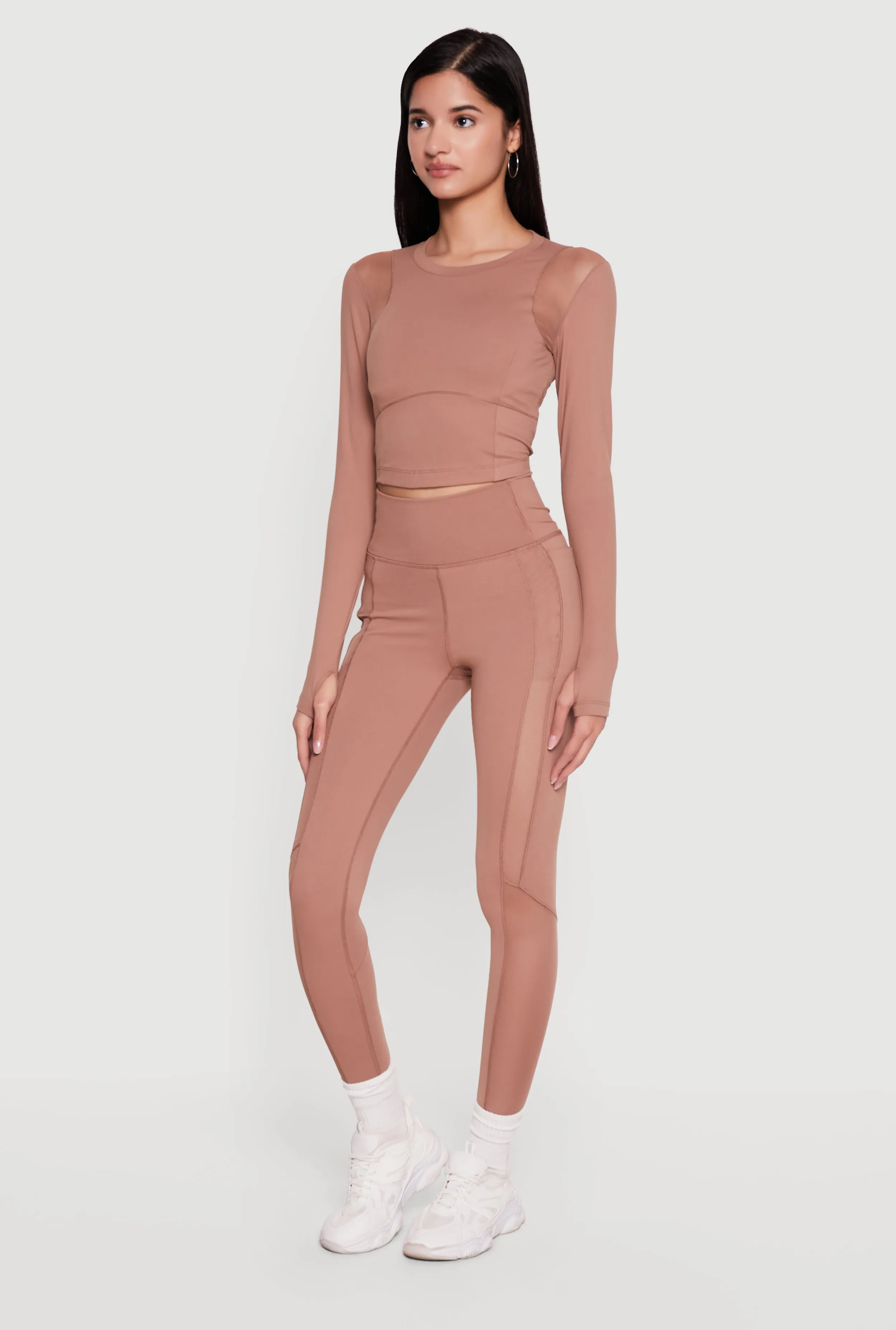 Mesh Detail Side Pocket Active Leggings sold by Rainbow product image thumbnail 2