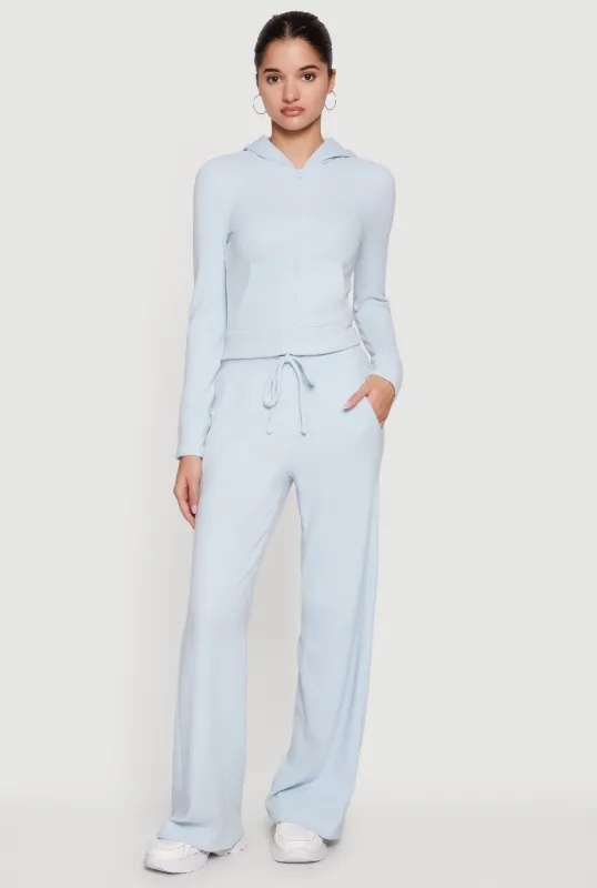 Waffle Knit Drawstring Waist Pants sold by Rainbow