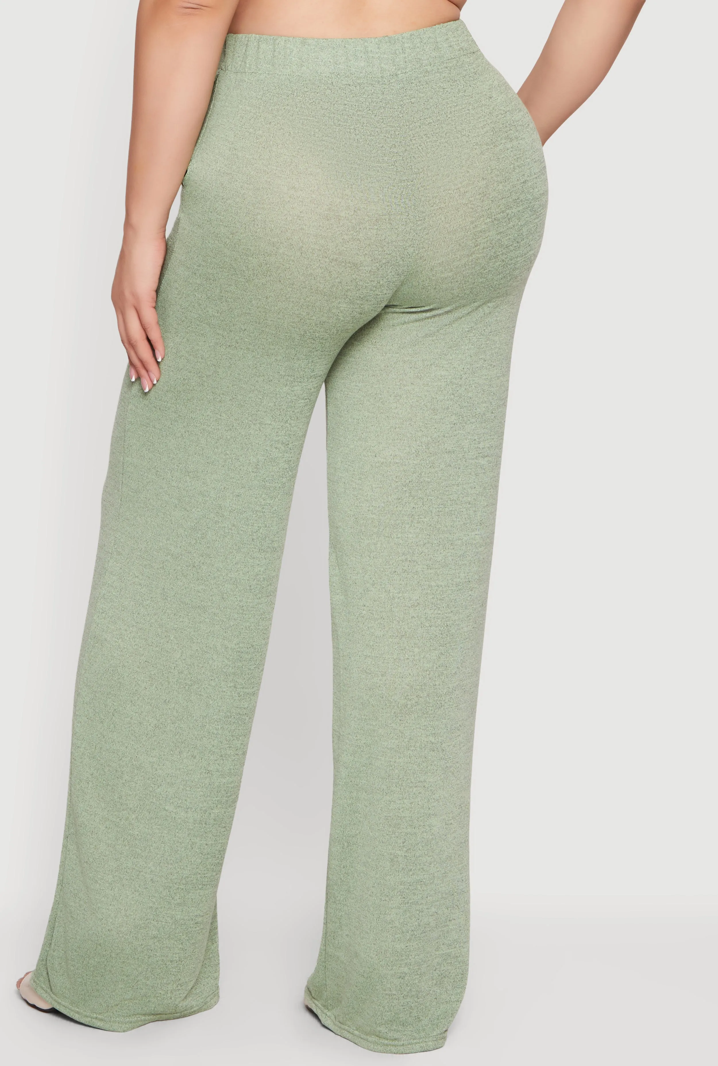 Plus Size High Waisted Wide Leg Pants sold by Rainbow product image thumbnail 5