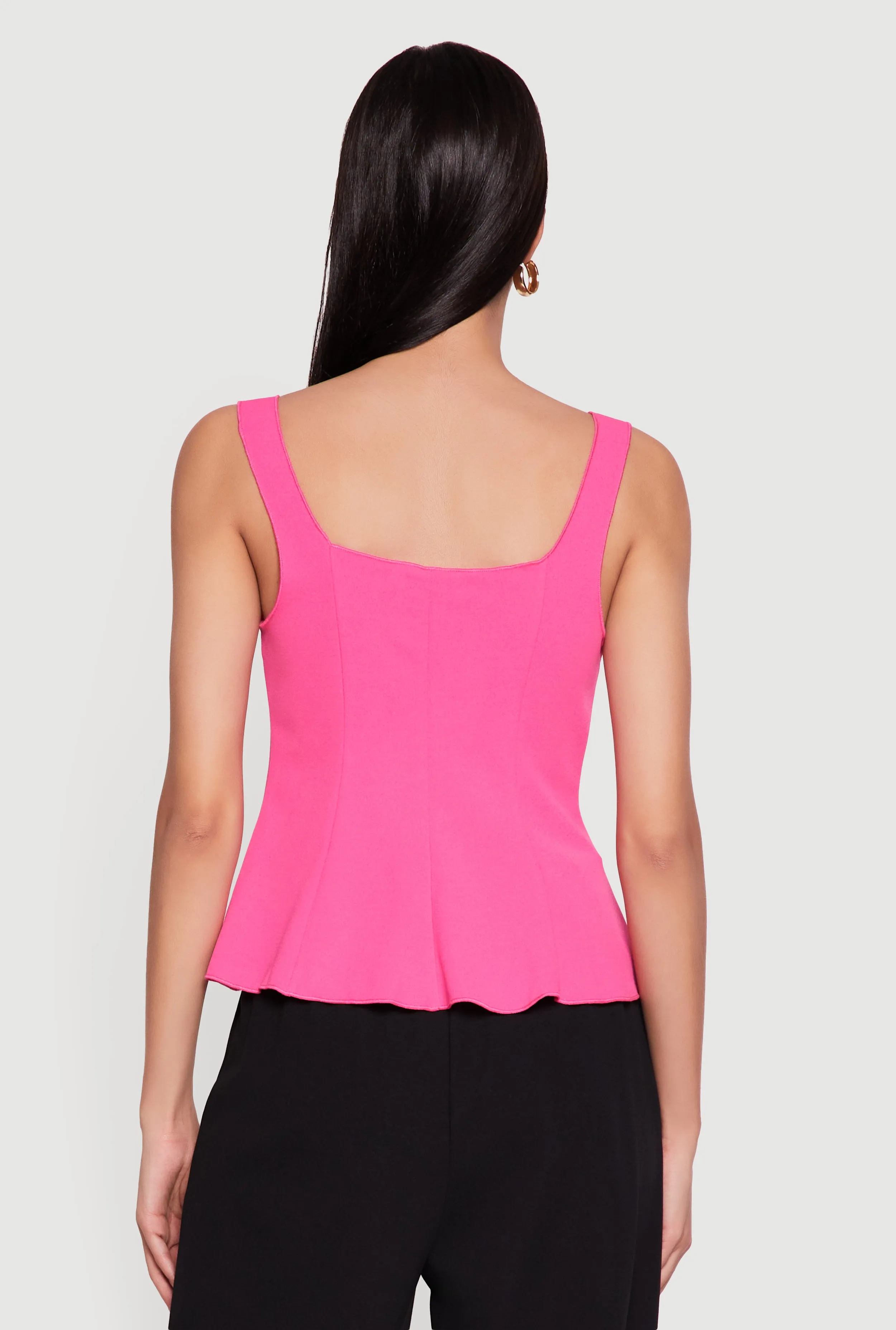 Sleeveless Button Front Peplum Top sold by Rainbow product image thumbnail 5