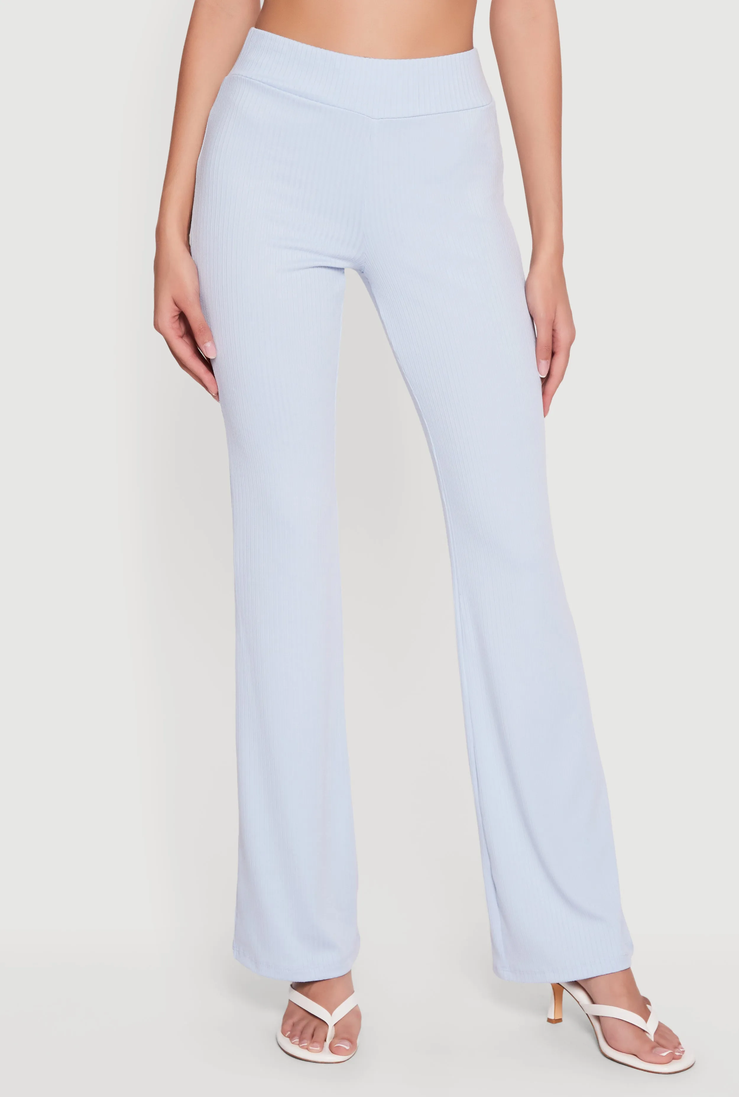 Ribbed Knit Straight Leg Pull On Pants sold by Rainbow product image thumbnail 3