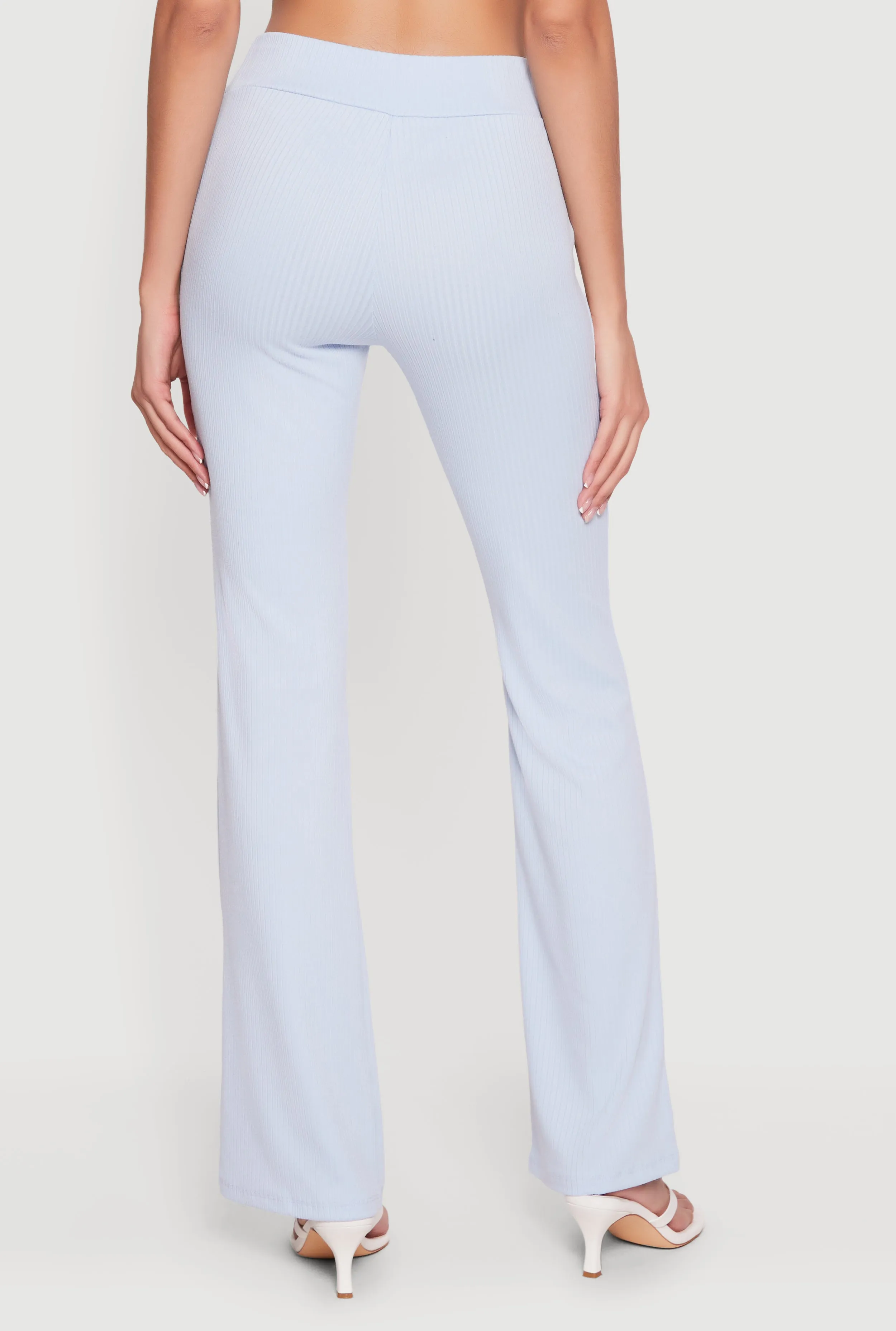 Ribbed Knit Straight Leg Pull On Pants sold by Rainbow product image thumbnail 5