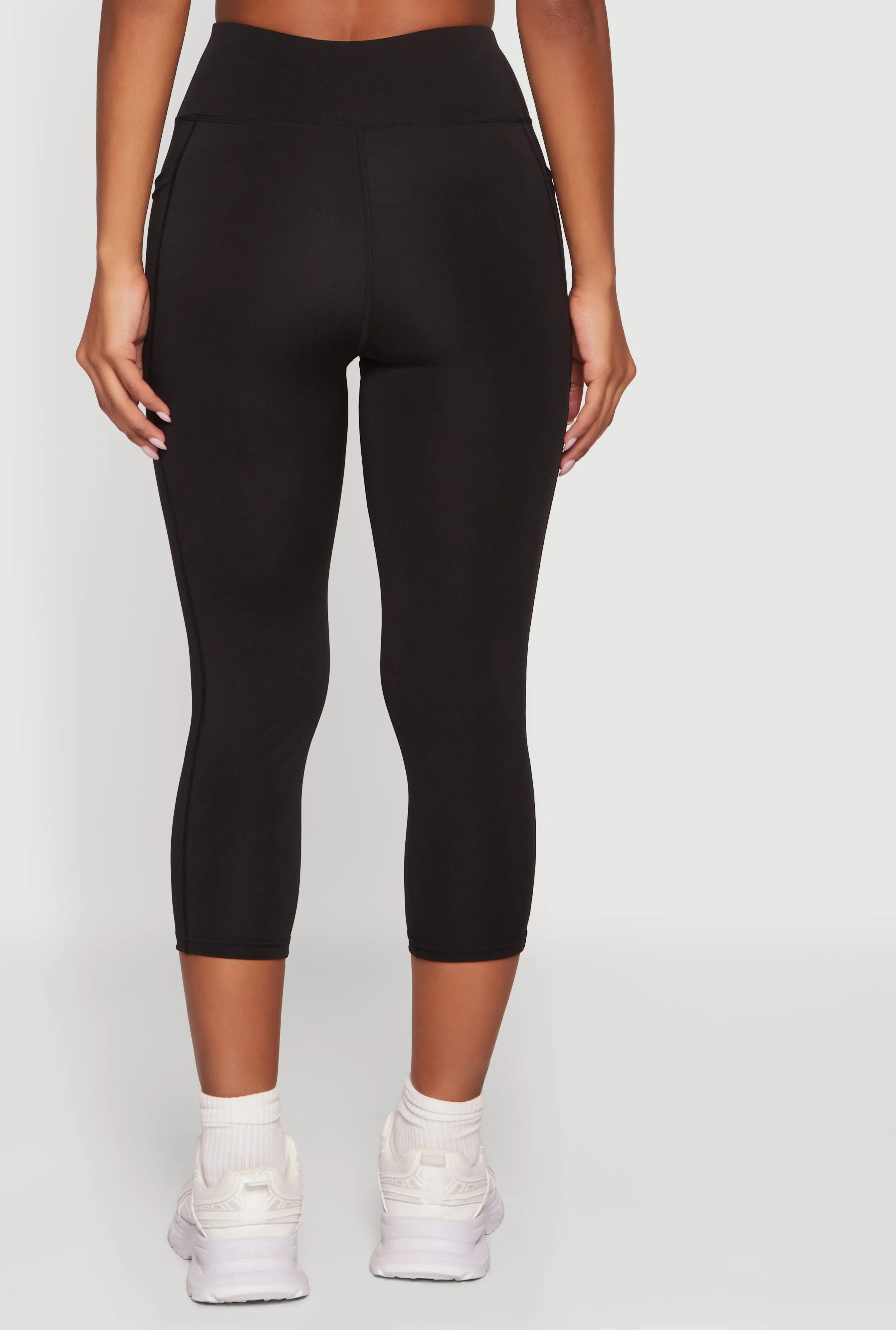 High Waisted Side Pocket Capri Leggings sold by Rainbow product image thumbnail 5