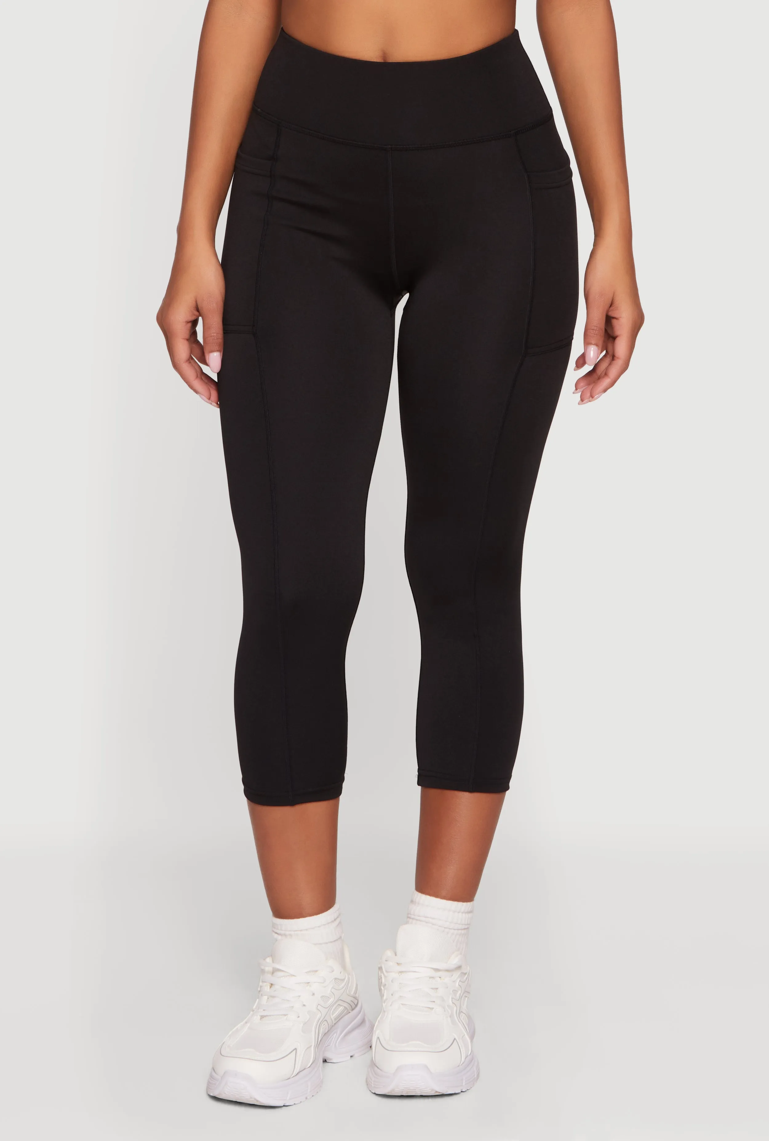 High Waisted Side Pocket Capri Leggings sold by Rainbow product image thumbnail 3
