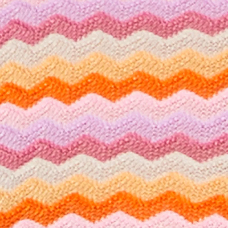 Plus Size Chevron Striped Button Front Short Sleeve Shirt sold by Rainbow product image thumbnail 4