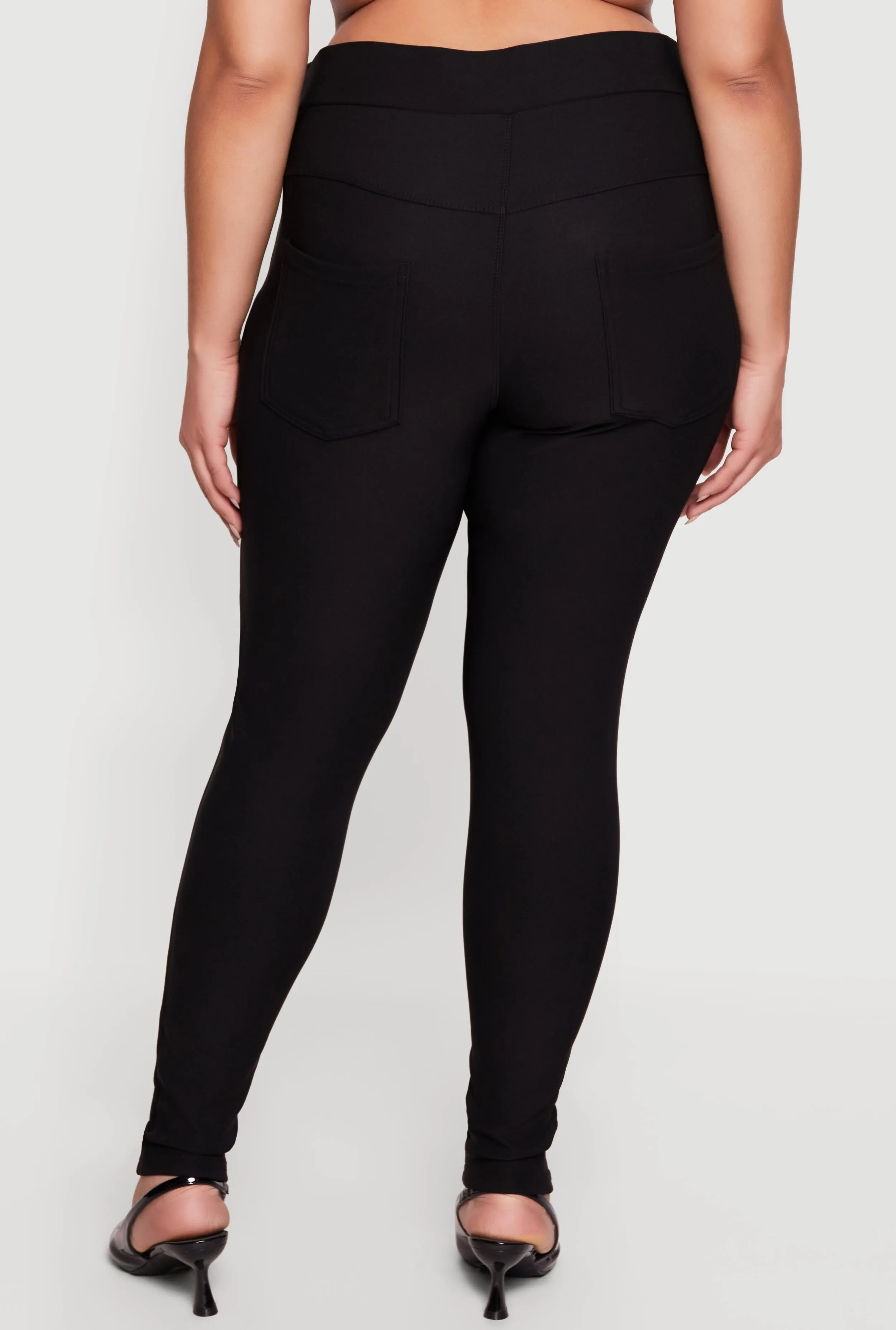 Plus Size Stretchy High Waisted Dress Pants sold by Rainbow product image thumbnail 5