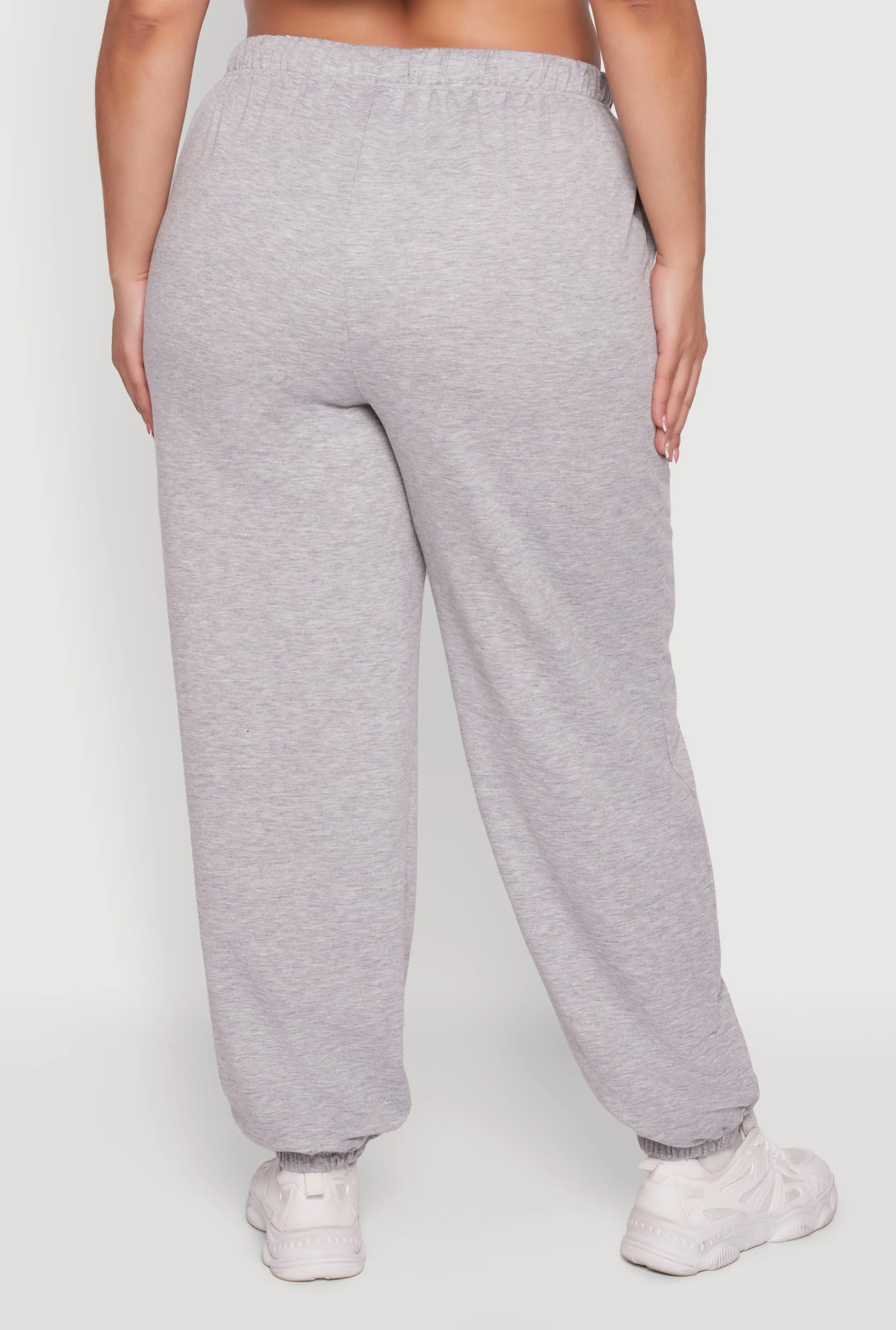 Plus Size High Waisted Drawstring Waist Sweatpants sold by Rainbow product image thumbnail 5