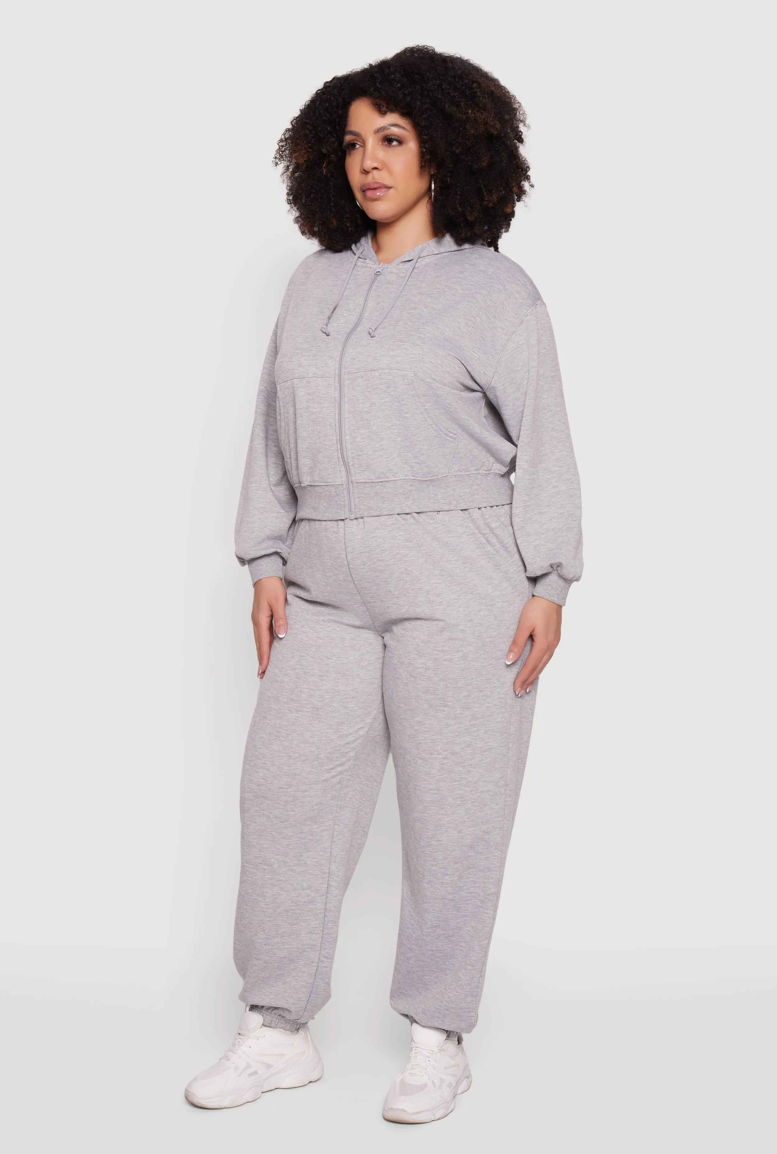 Plus Size High Waisted Drawstring Waist Sweatpants sold by Rainbow product image thumbnail 2