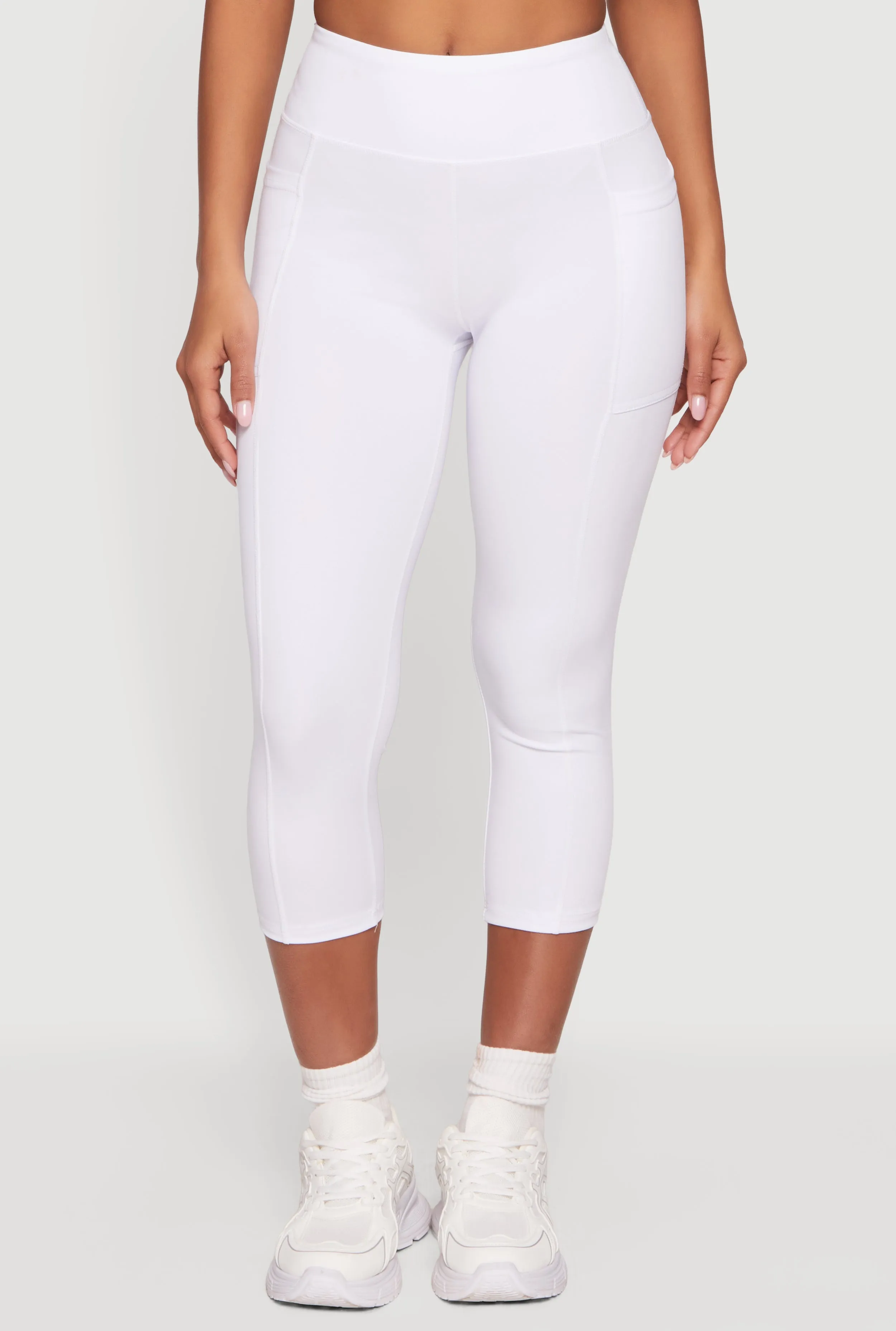 High Waisted Side Pocket Capri Leggings sold by Rainbow product image thumbnail 3