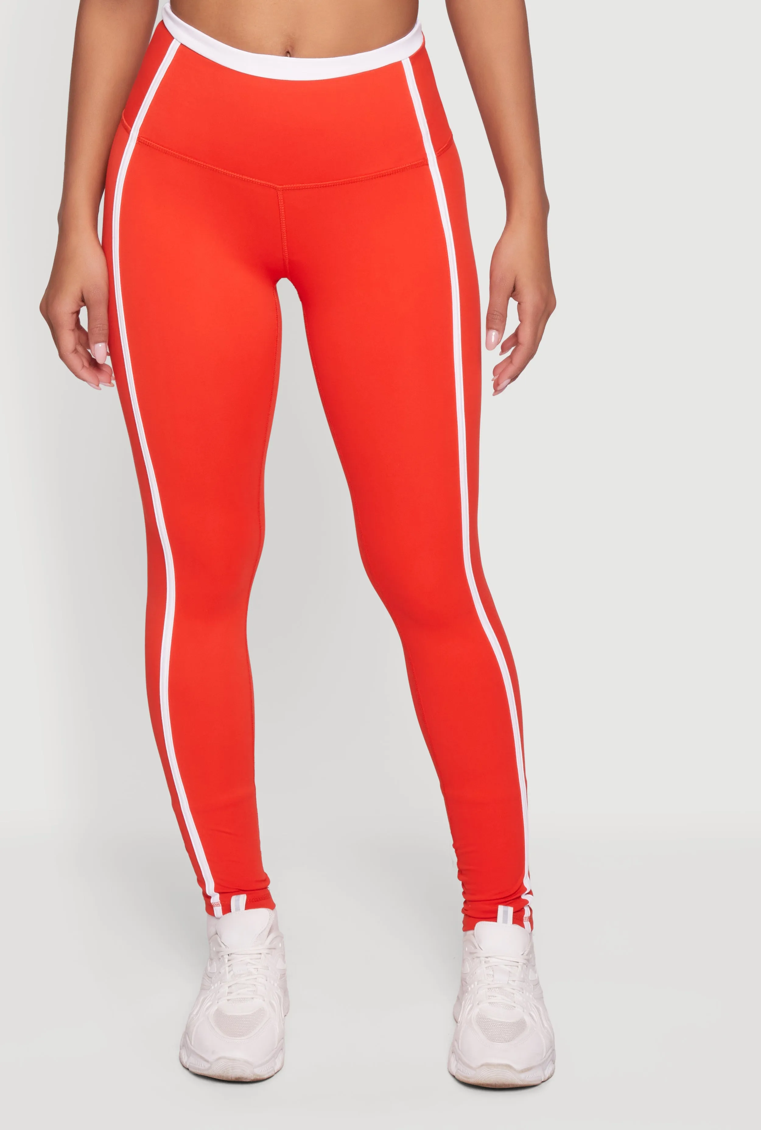 Contrast Trim Pipping Detail High Waisted Leggings sold by Rainbow product image thumbnail 3