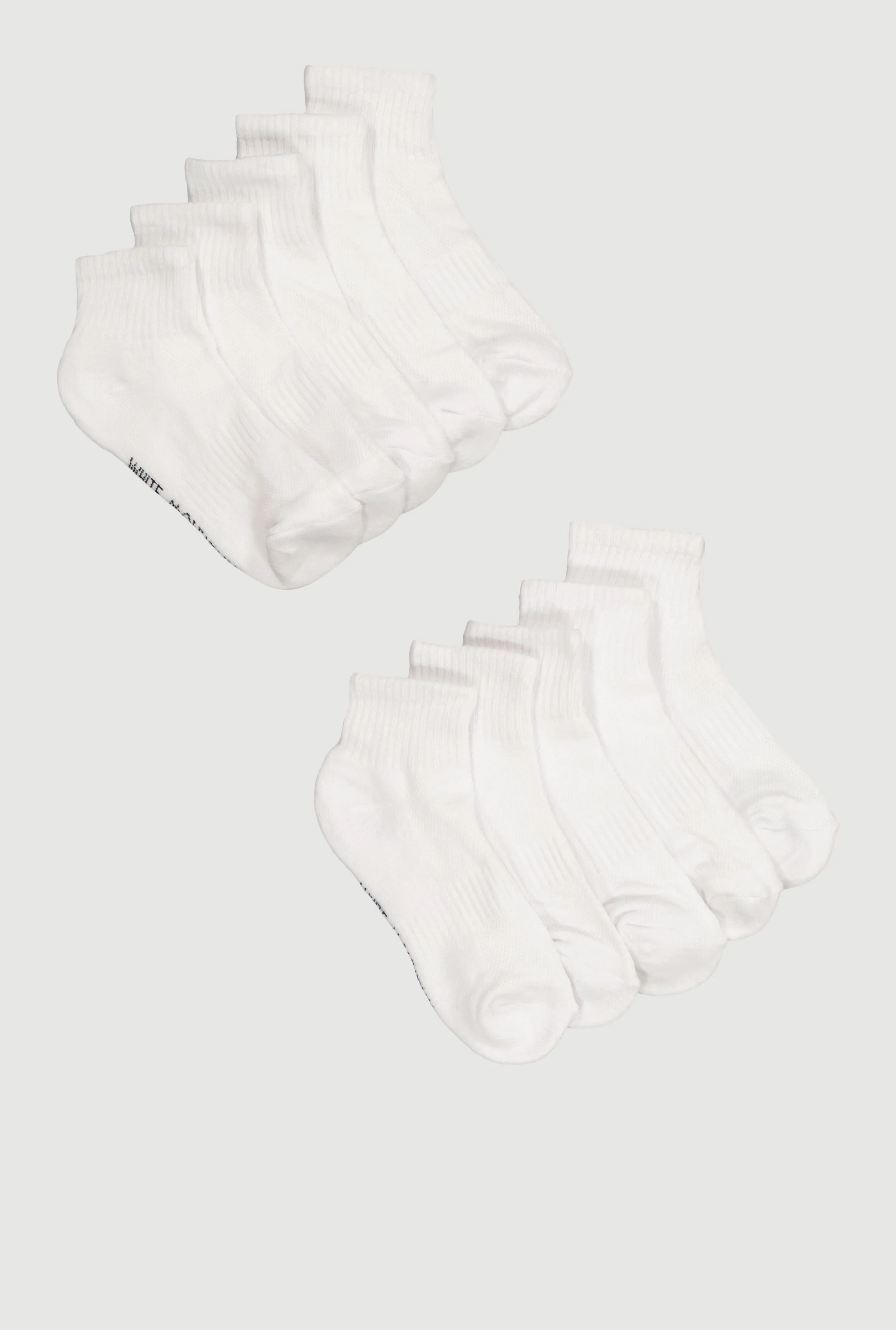 Performance Quarter Socks 10 Pack Size 4-10 sold by Rainbow