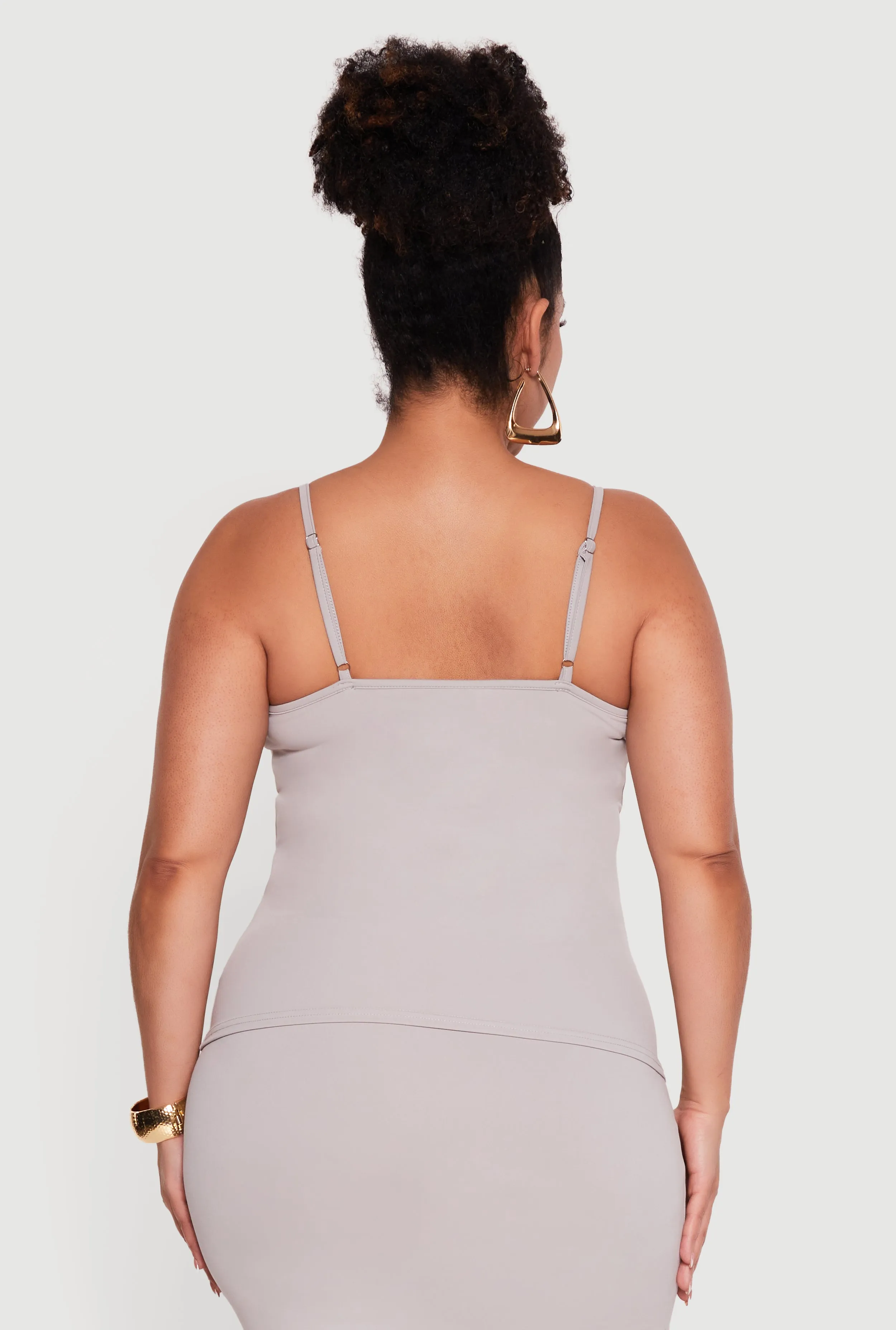 Plus Size Scoop Neck Cami with Shelf Bra sold by Rainbow product image thumbnail 5