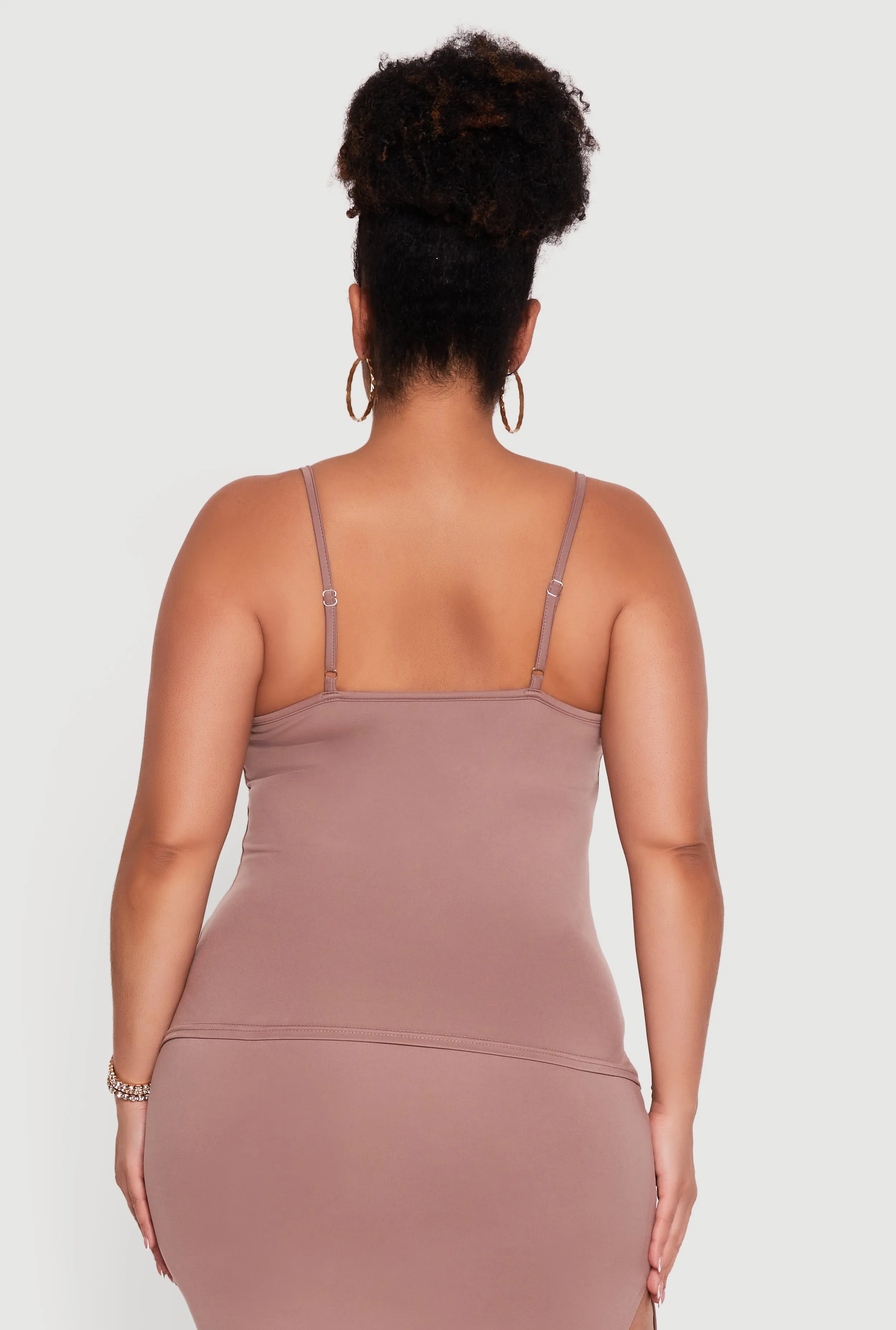 Plus Size Scoop Neck Cami with Shelf Bra sold by Rainbow product image thumbnail 5