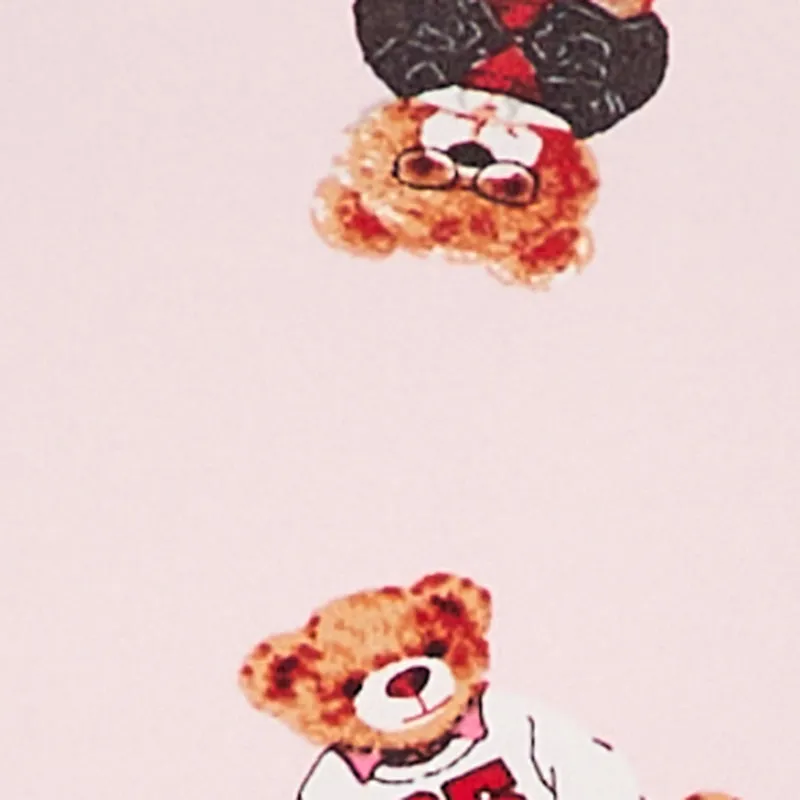 Teddy Bear Print Soft Knit Pajama Cami and Shorts Set sold by Rainbow product image thumbnail 3