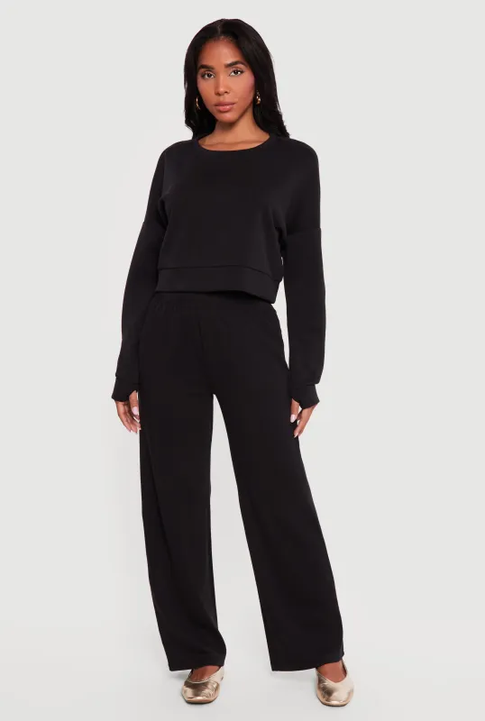 Elastic Waist Pull On Sweatpants made by Rainbow