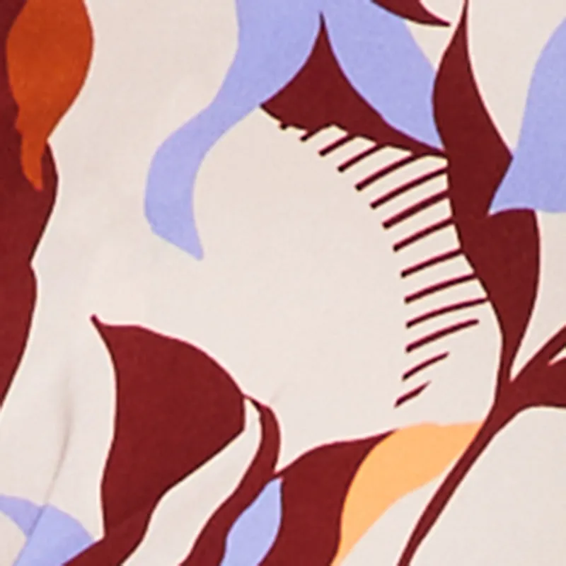 Plus Size Abstract Floral Drawstring Waist Wide Leg Pants sold by Rainbow product image thumbnail 4