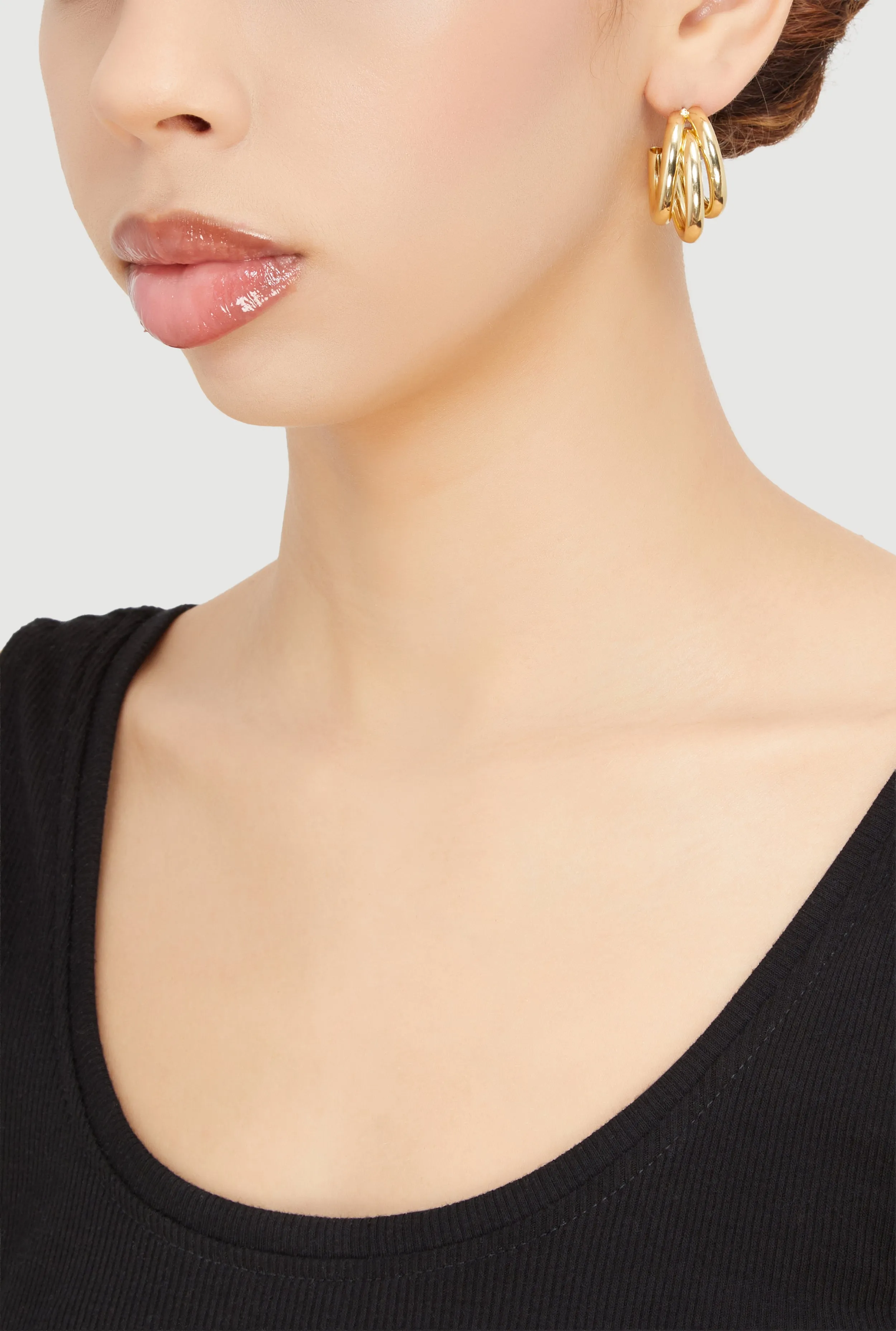 Assorted Metallic Earring Trio sold by Rainbow product image thumbnail 3