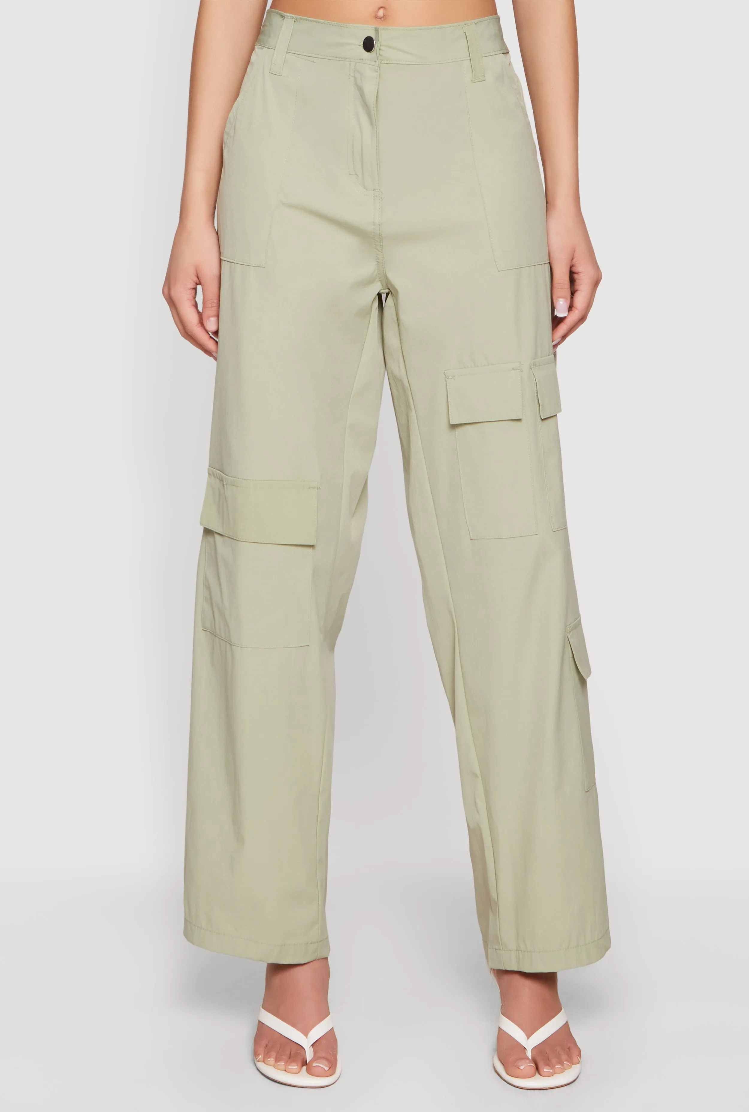 Wide Leg Cargo Pocket Pants sold by Rainbow product image thumbnail 3