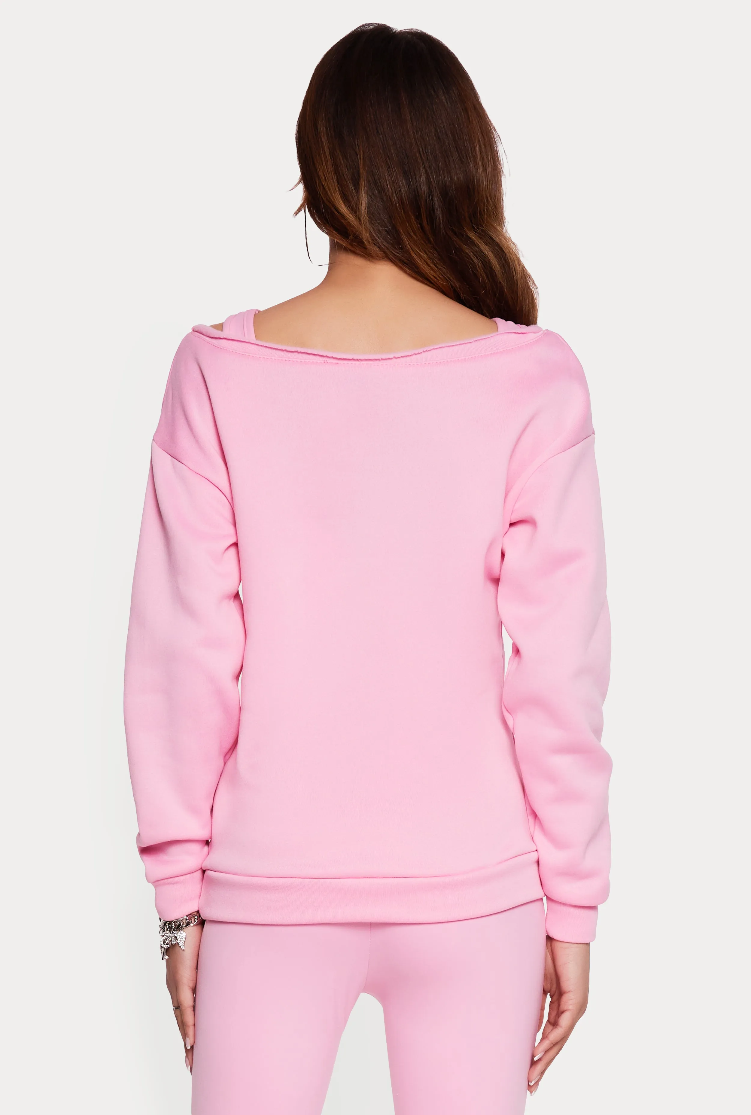 Solid Long Sleeve Boat Neck Pullover sold by Rainbow product image thumbnail 5