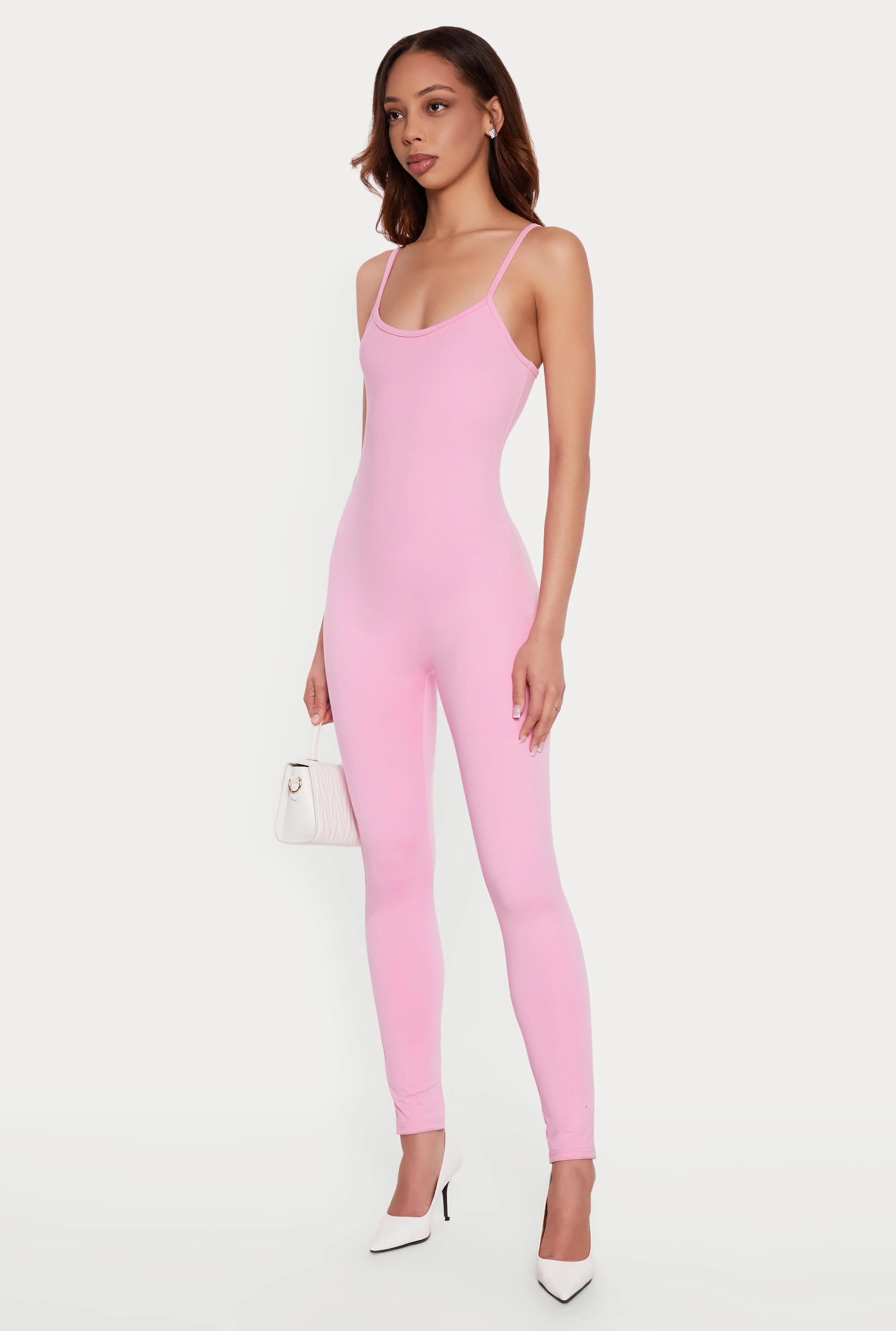 Solid Scoop Neck Cami Catsuit sold by Rainbow product image thumbnail 2