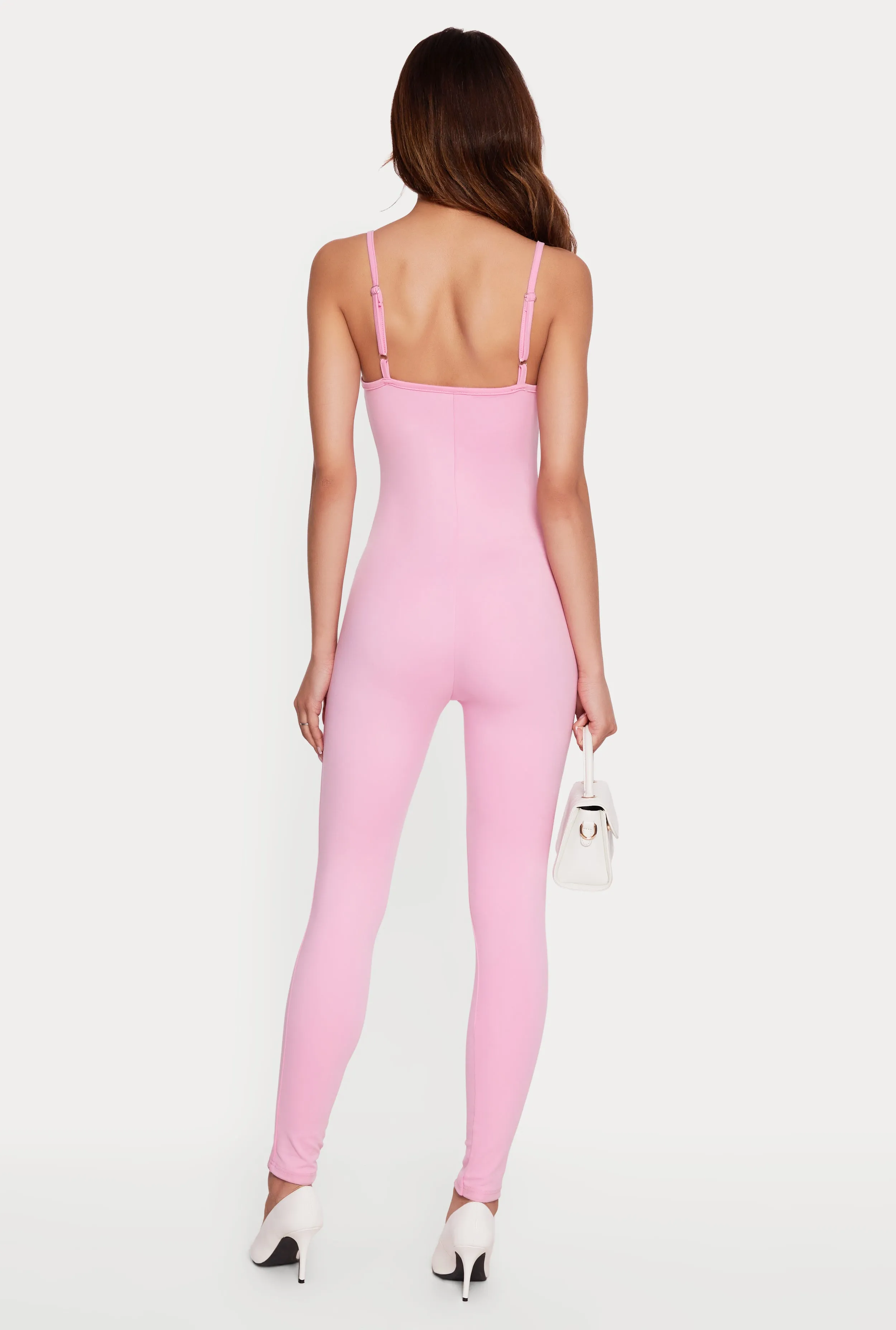 Solid Scoop Neck Cami Catsuit sold by Rainbow product image thumbnail 3