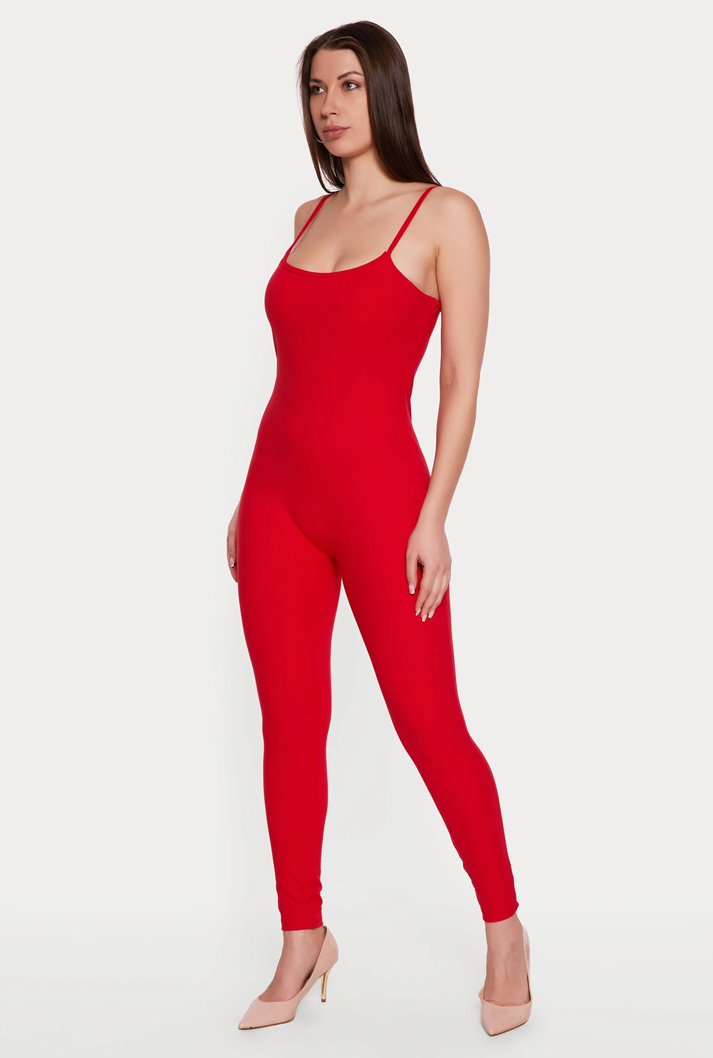 Solid Scoop Neck Cami Catsuit sold by Rainbow product image thumbnail 2