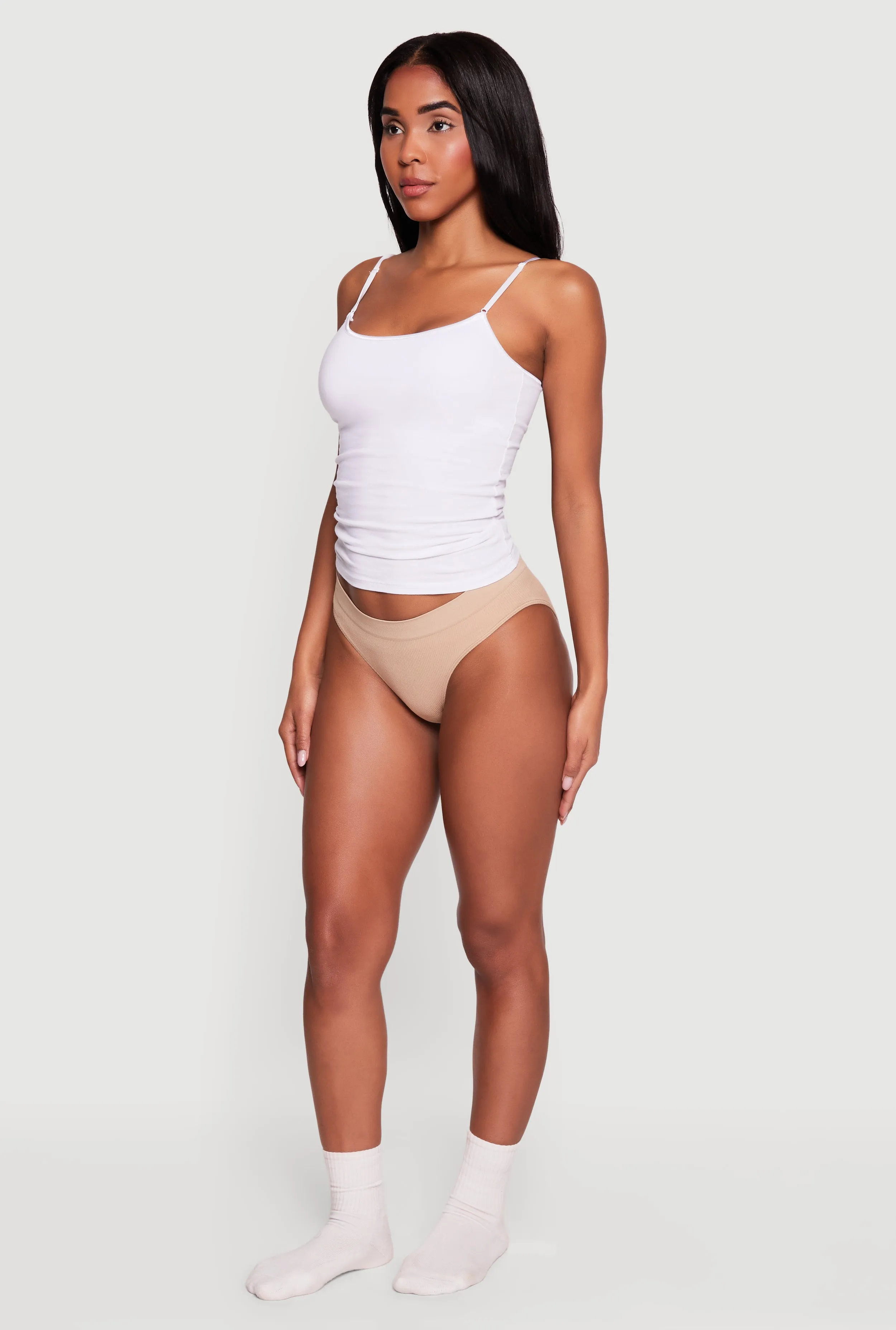 Solid Seamless Ribbed Knit Bikini Panty sold by Rainbow product image thumbnail 3