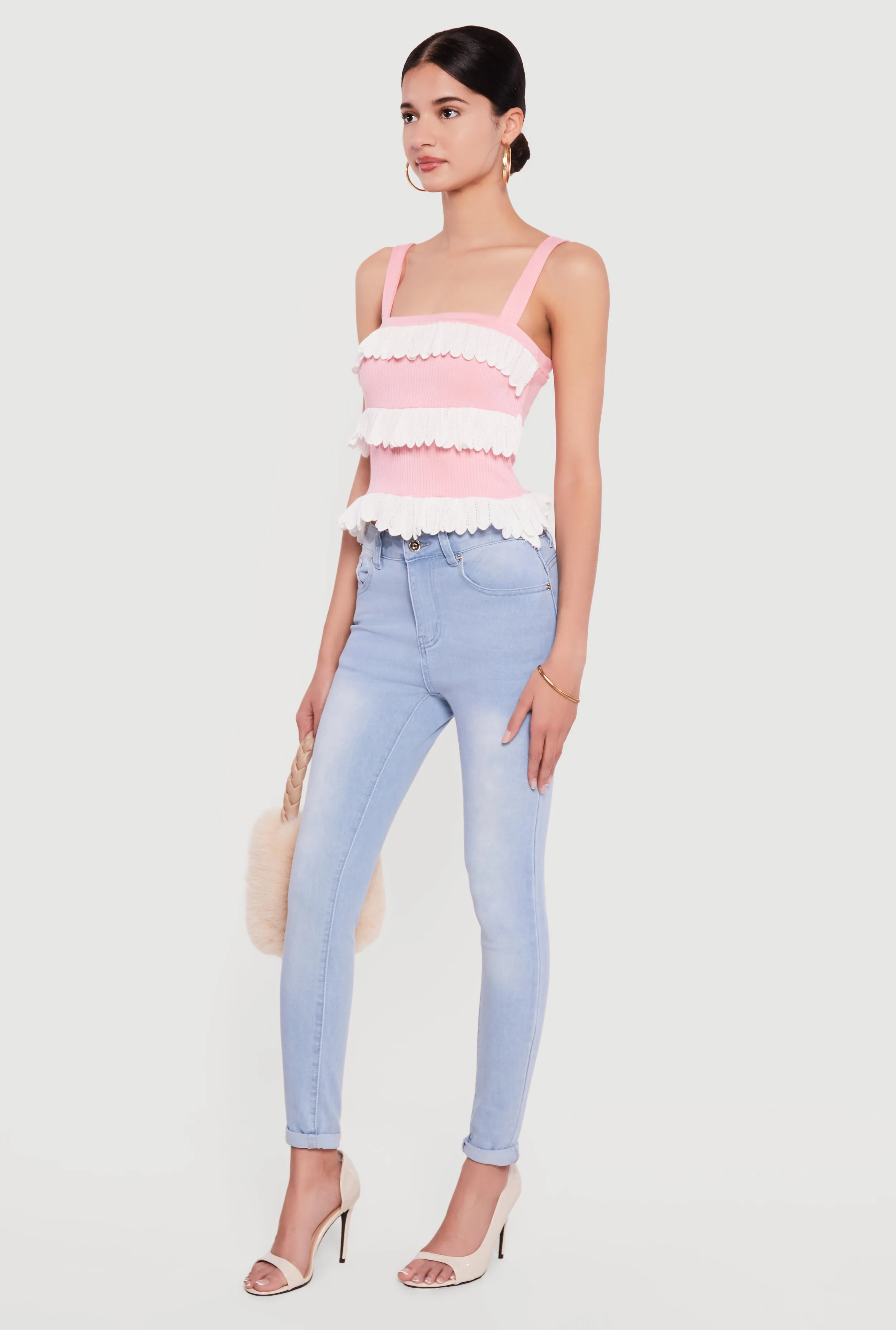 Skinny Jeans with Rolled Cuffs sold by Rainbow product image thumbnail 2