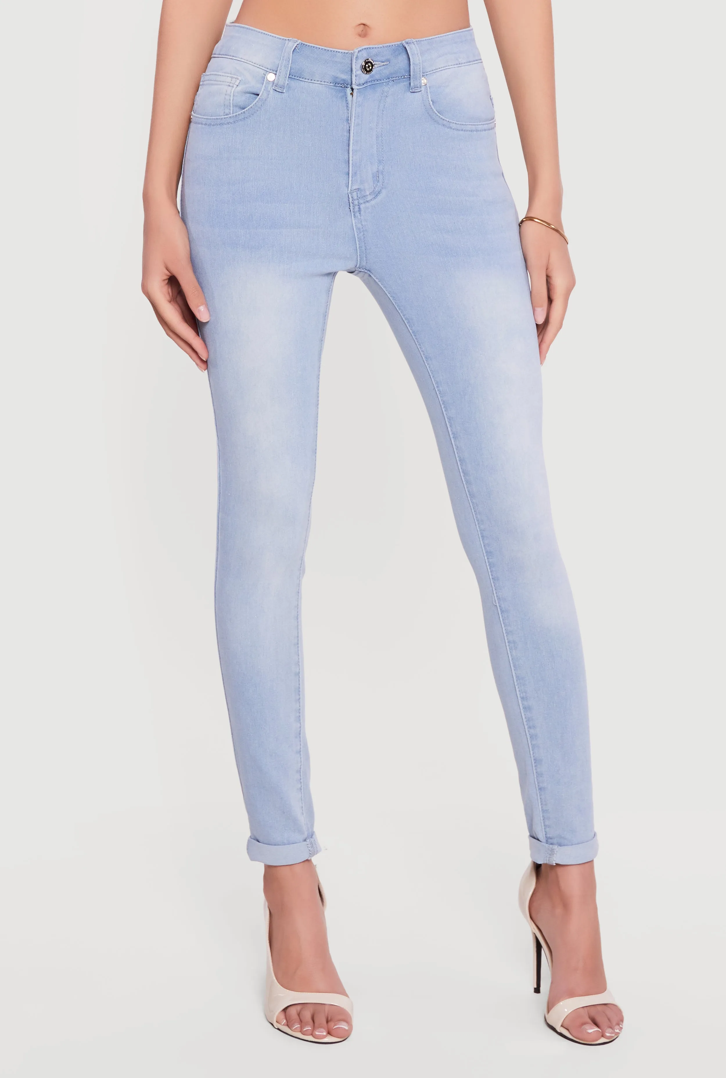 Skinny Jeans with Rolled Cuffs sold by Rainbow product image thumbnail 3