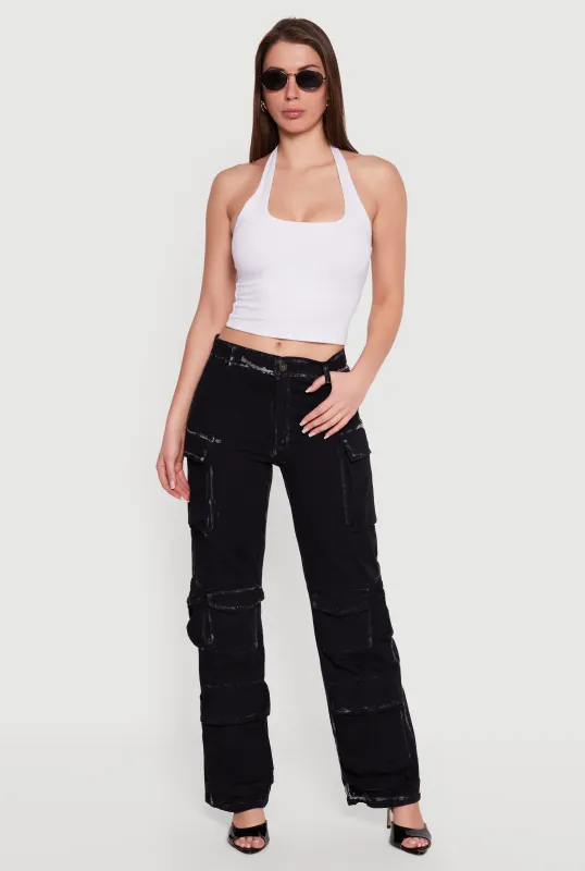 Twill Multi Pocket Cargo Pants made by Rainbow
