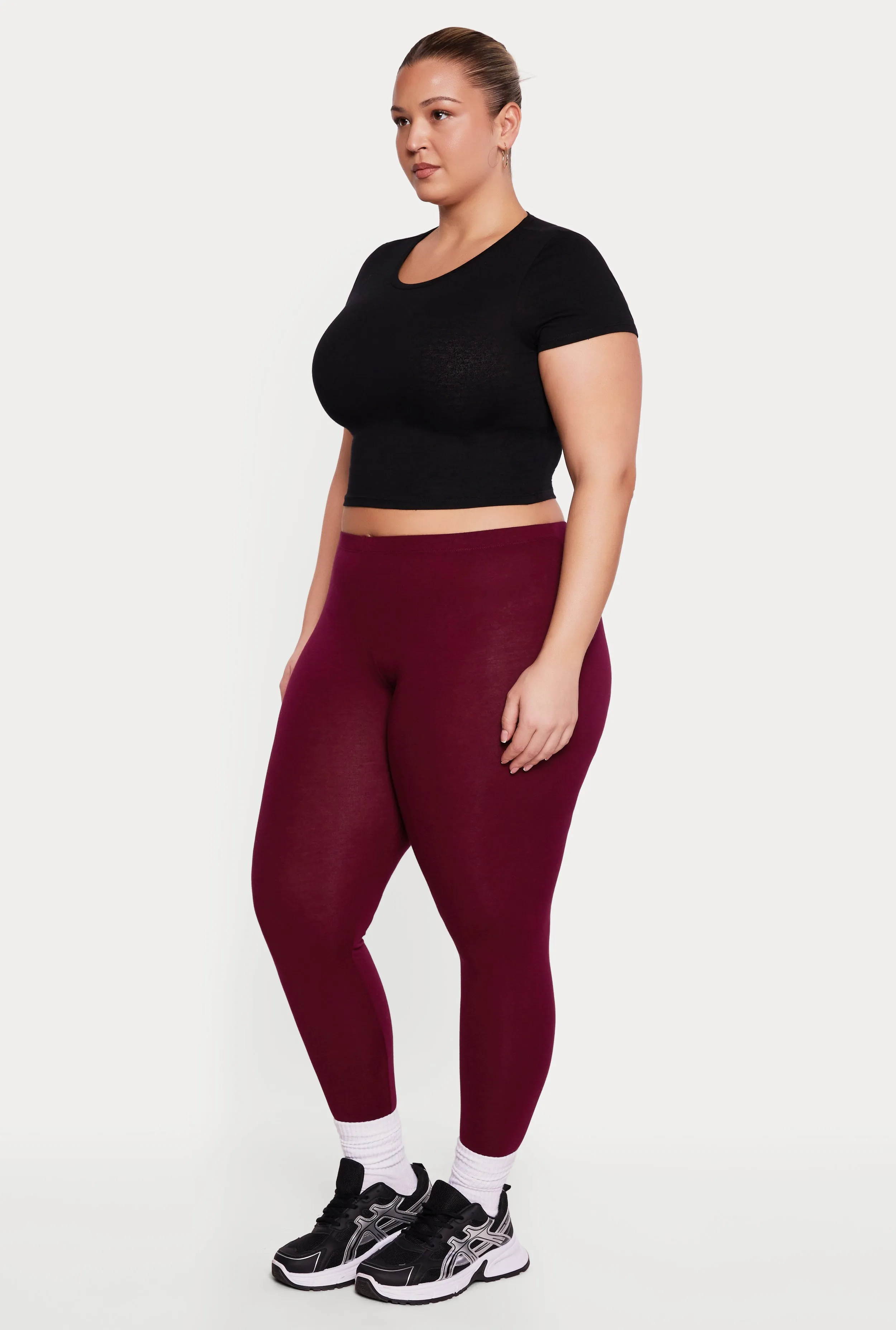 Plus Size Solid Leggings sold by Rainbow product image thumbnail 2