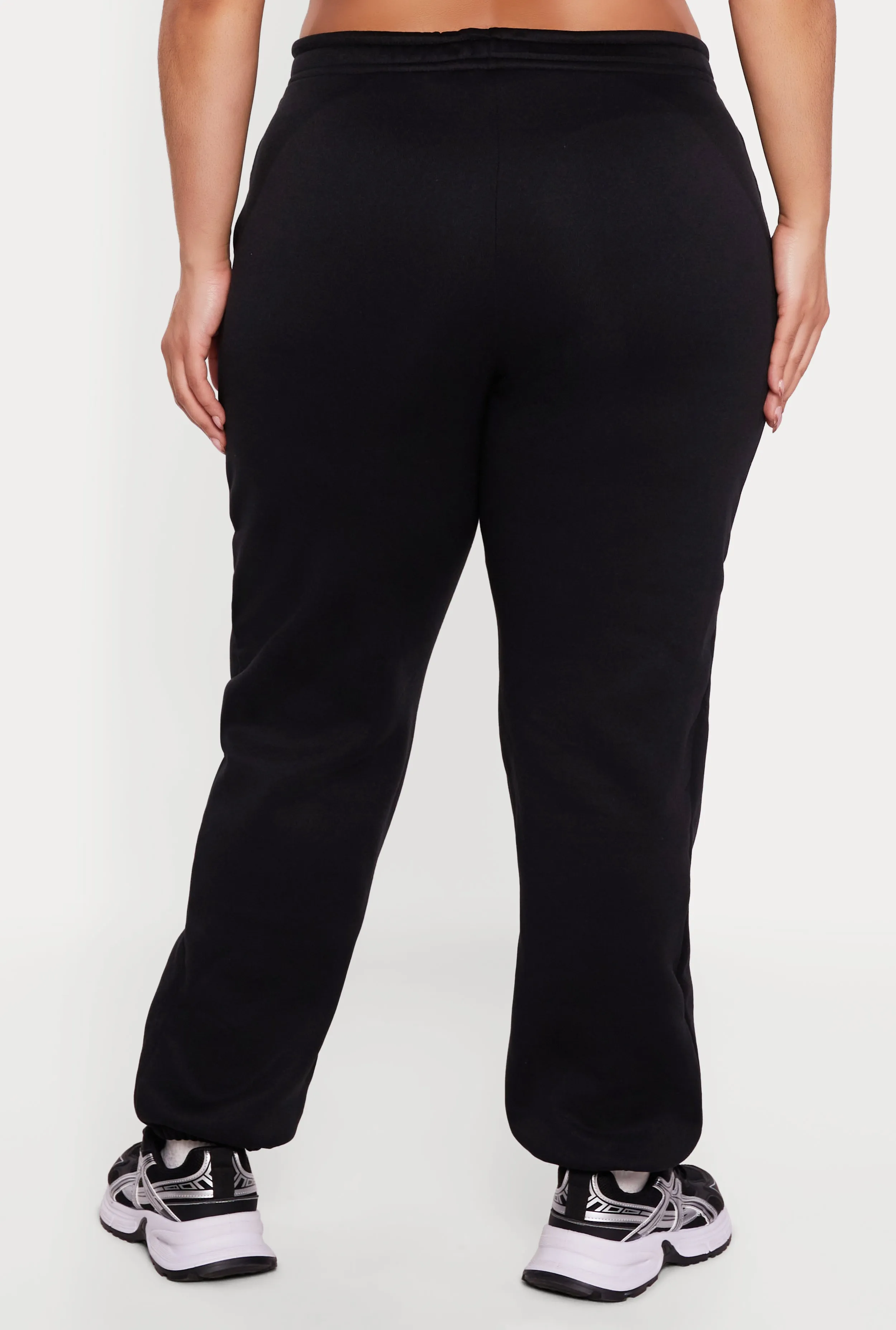 Plus Size High Waisted Pocket Fleece Sweatpants sold by Rainbow product image thumbnail 5