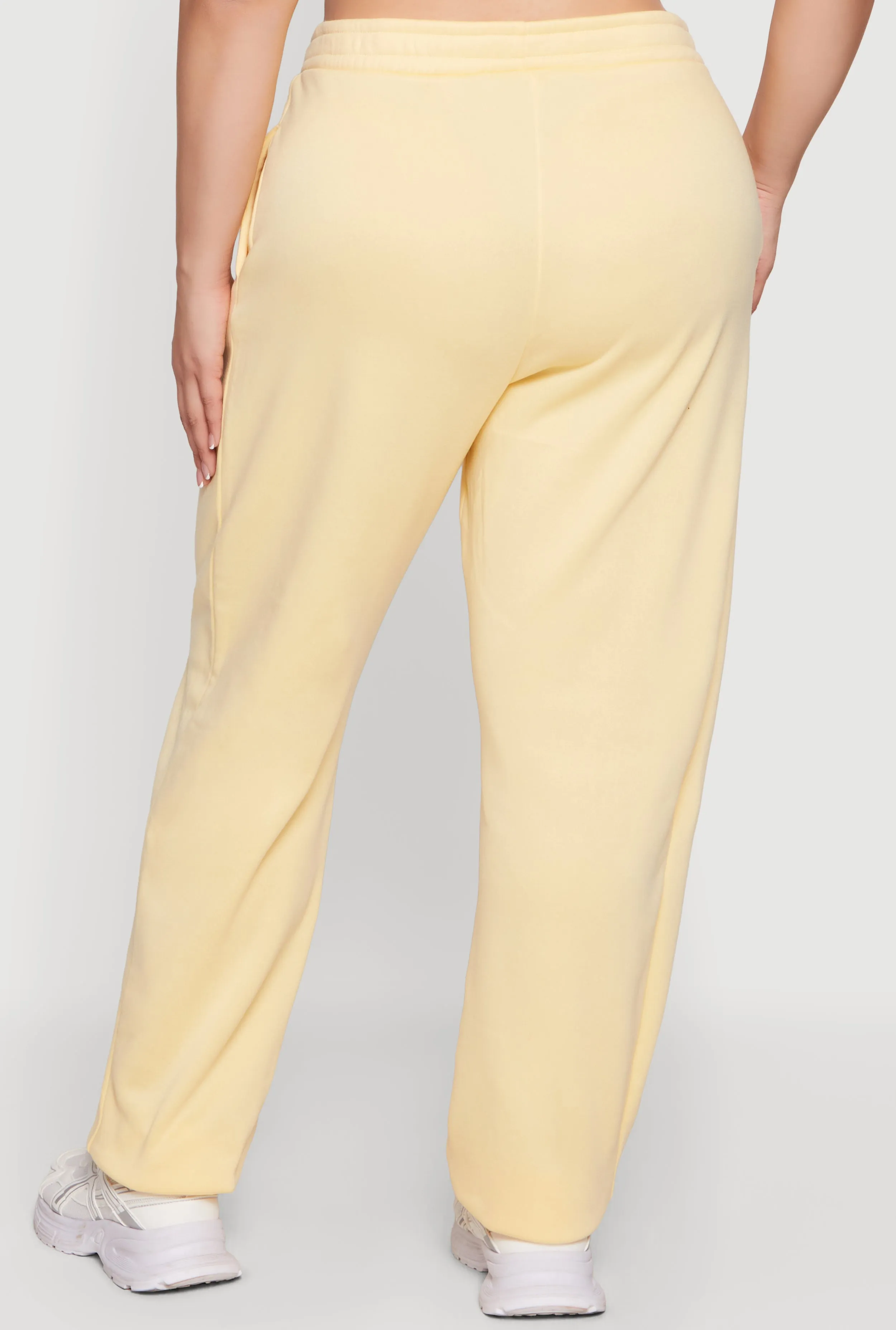 Plus Size High Waisted Pocket Fleece Sweatpants sold by Rainbow product image thumbnail 5