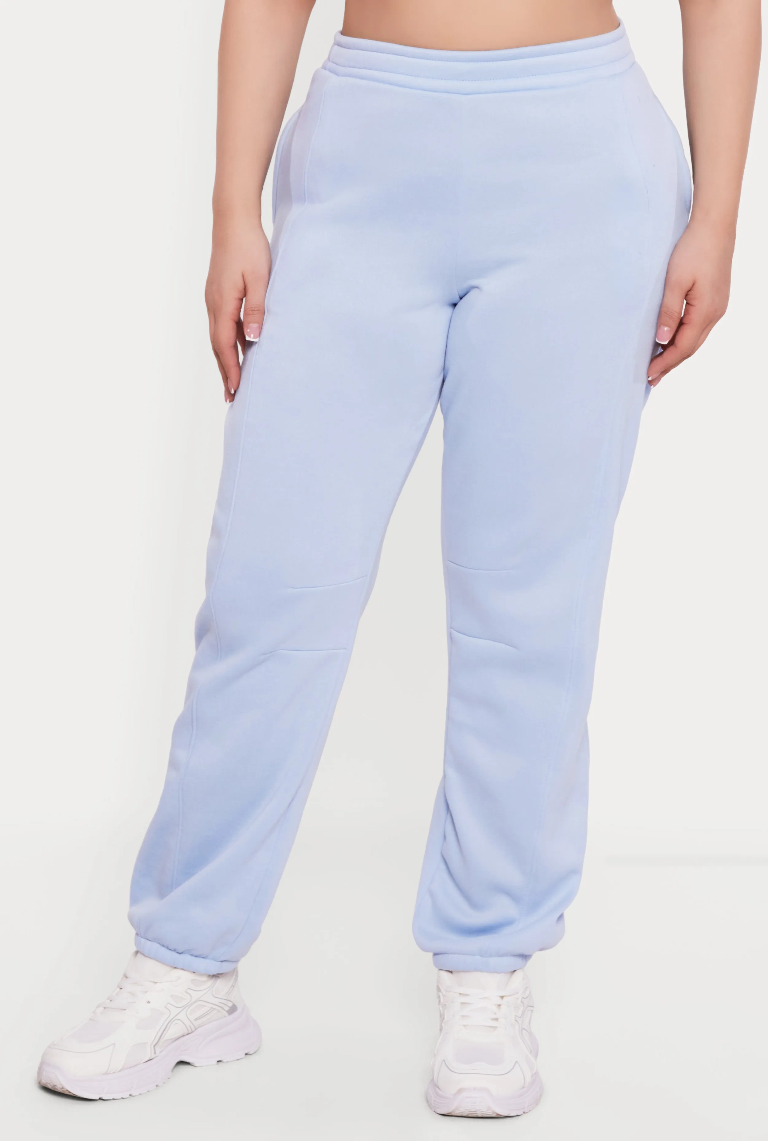 Plus Size High Waisted Pocket Fleece Sweatpants sold by Rainbow product image thumbnail 3