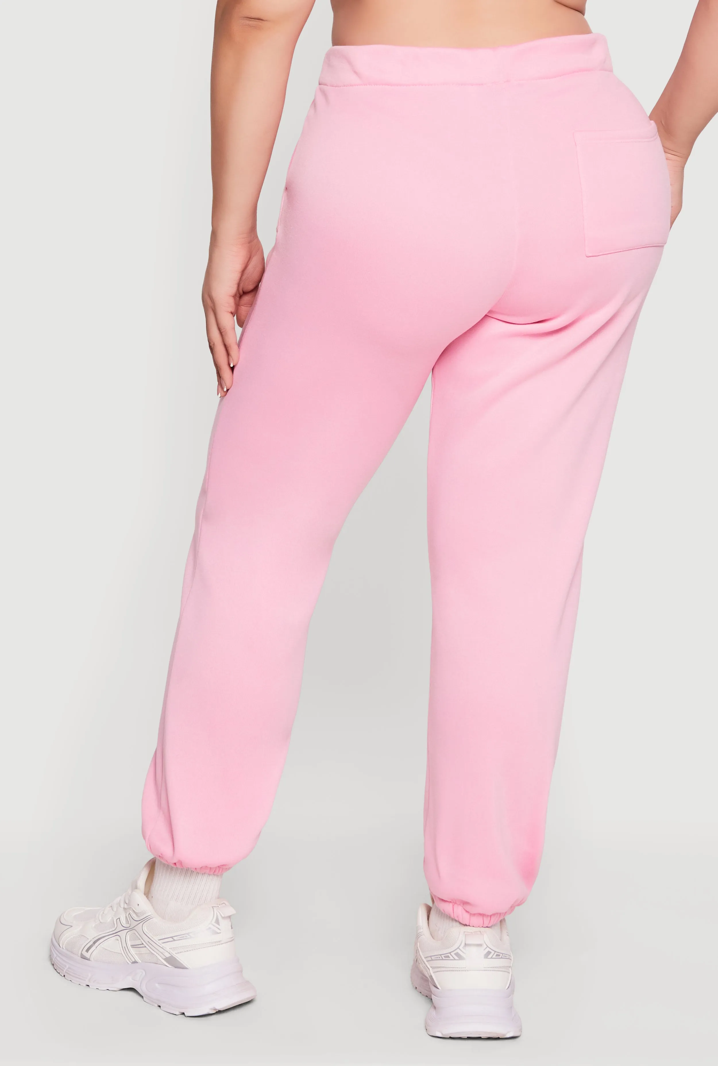 Plus Size High Waisted Fleece Sweatpants with Pockets sold by Rainbow product image thumbnail 5