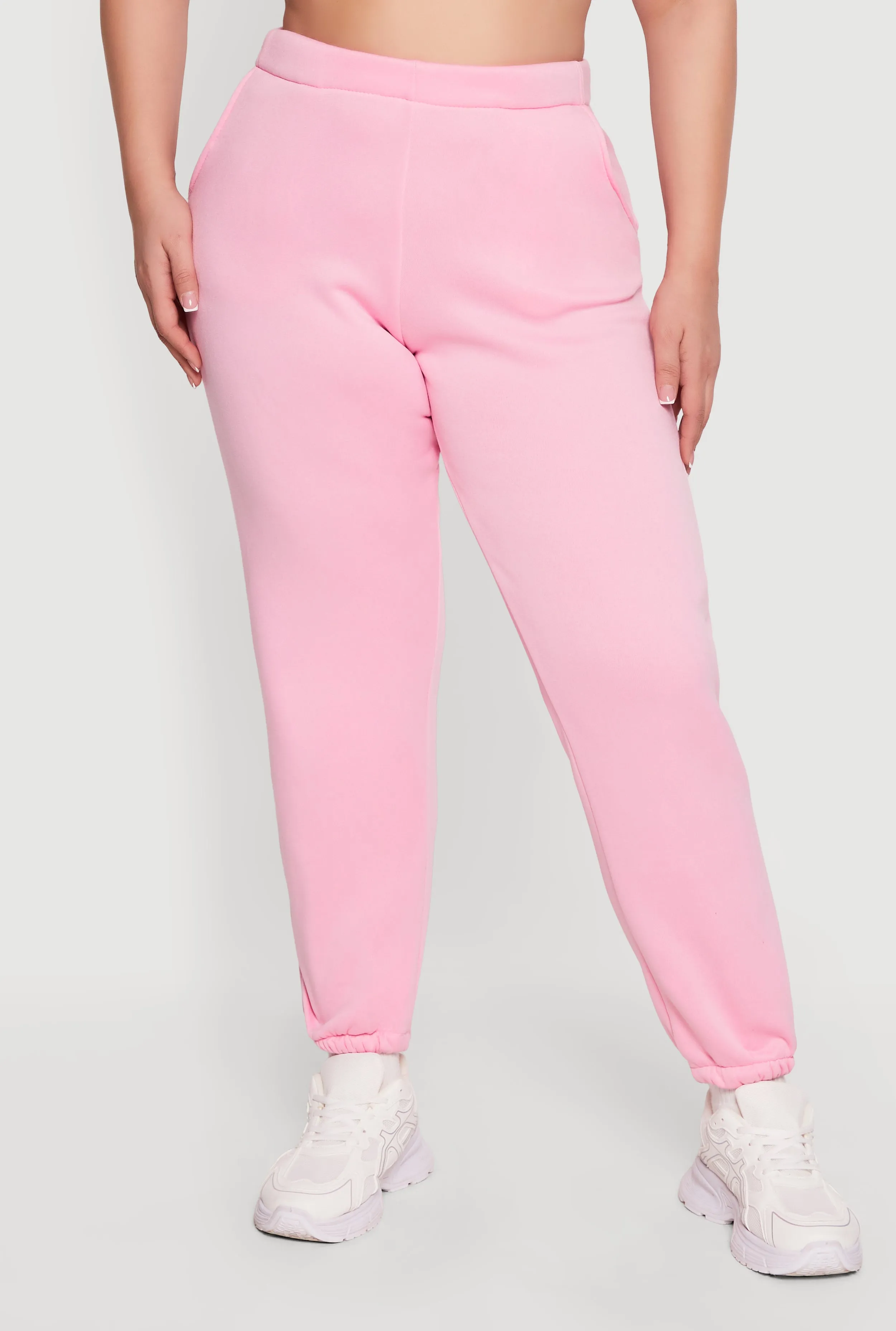 Plus Size High Waisted Fleece Sweatpants with Pockets sold by Rainbow product image thumbnail 3