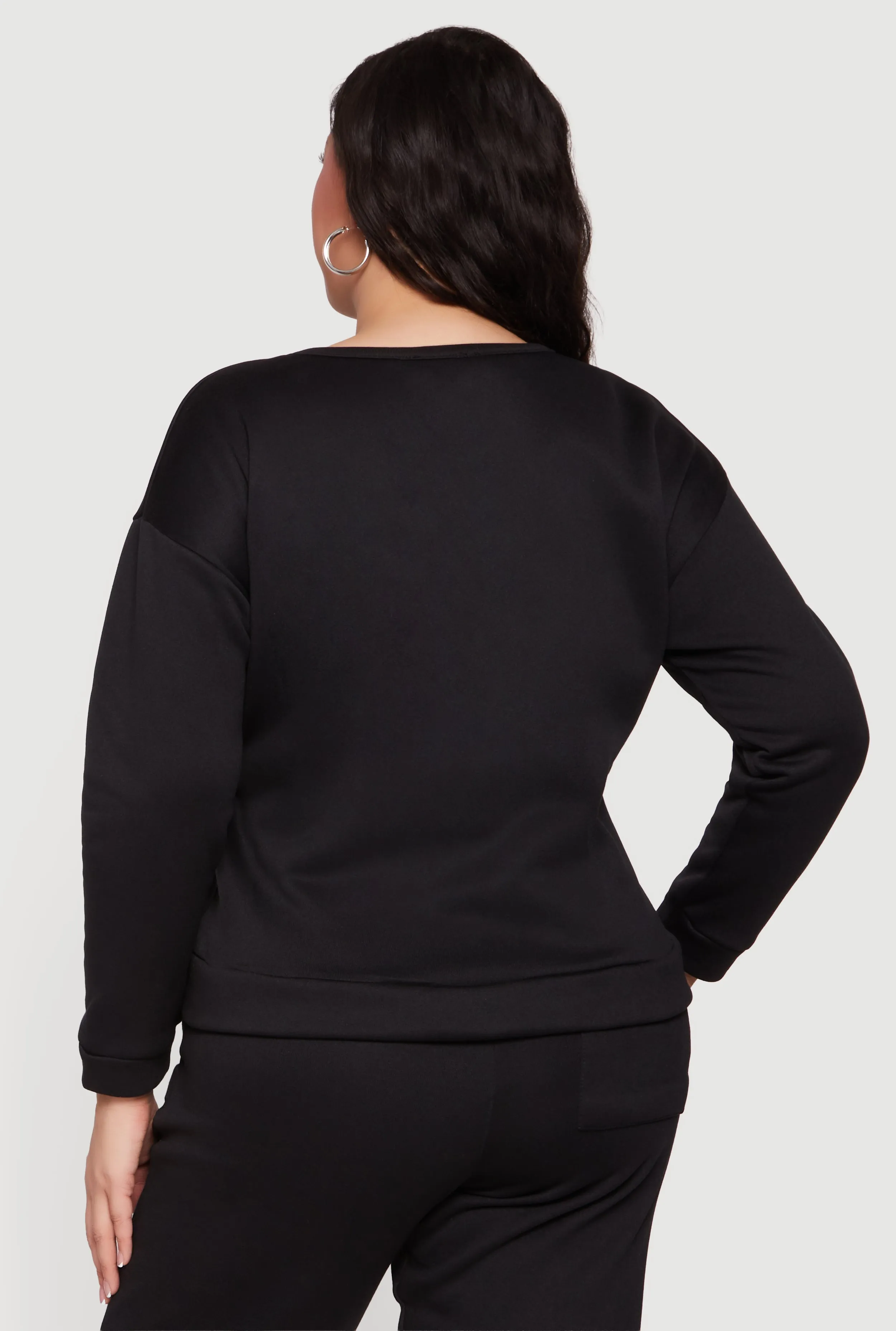 Plus Size City Graphic Fleece Pullover Sweatshirt sold by Rainbow product image thumbnail 5