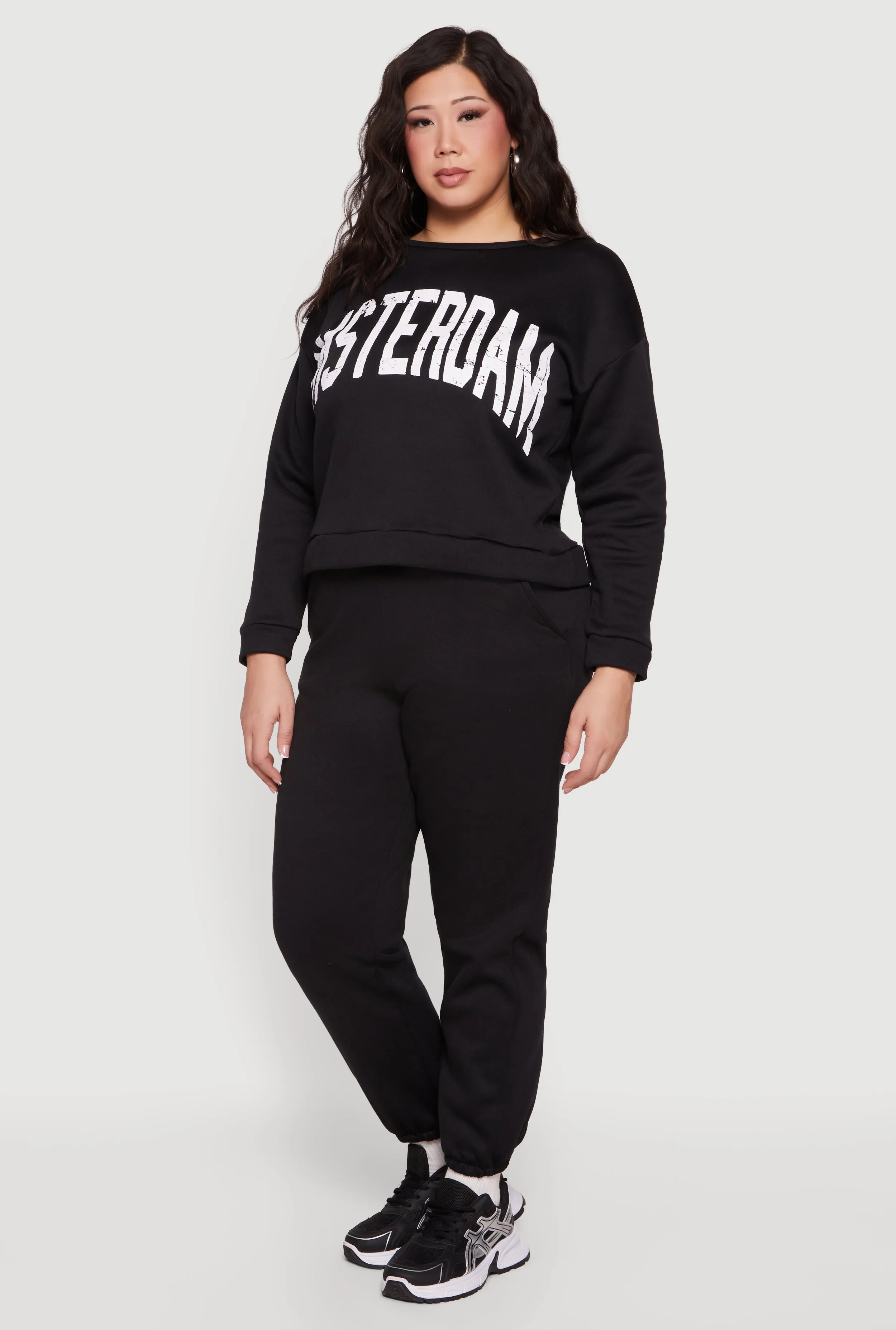 Plus Size City Graphic Fleece Pullover Sweatshirt sold by Rainbow product image thumbnail 3