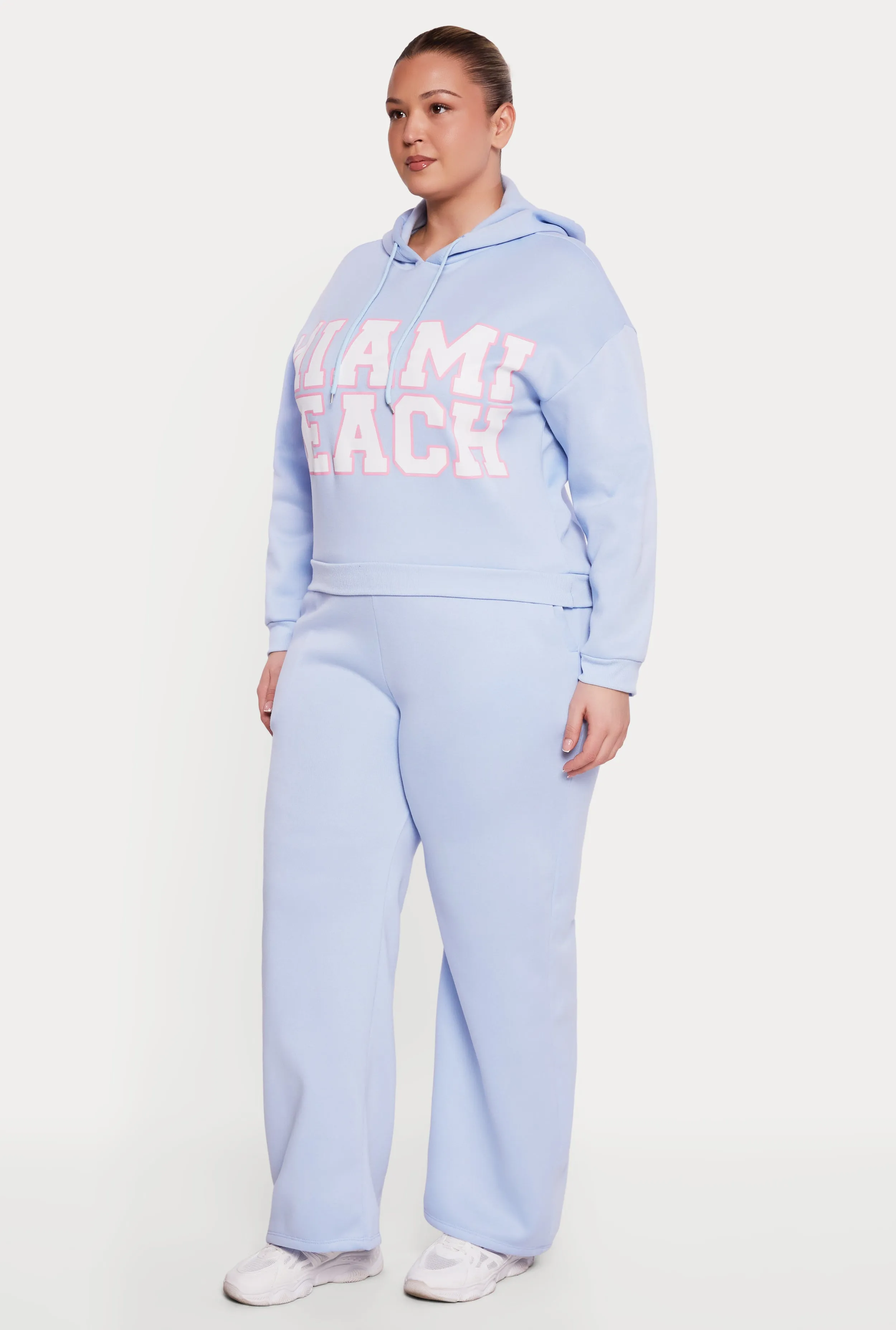 Plus Size Miami Beach Hoodie sold by Rainbow product image thumbnail 3