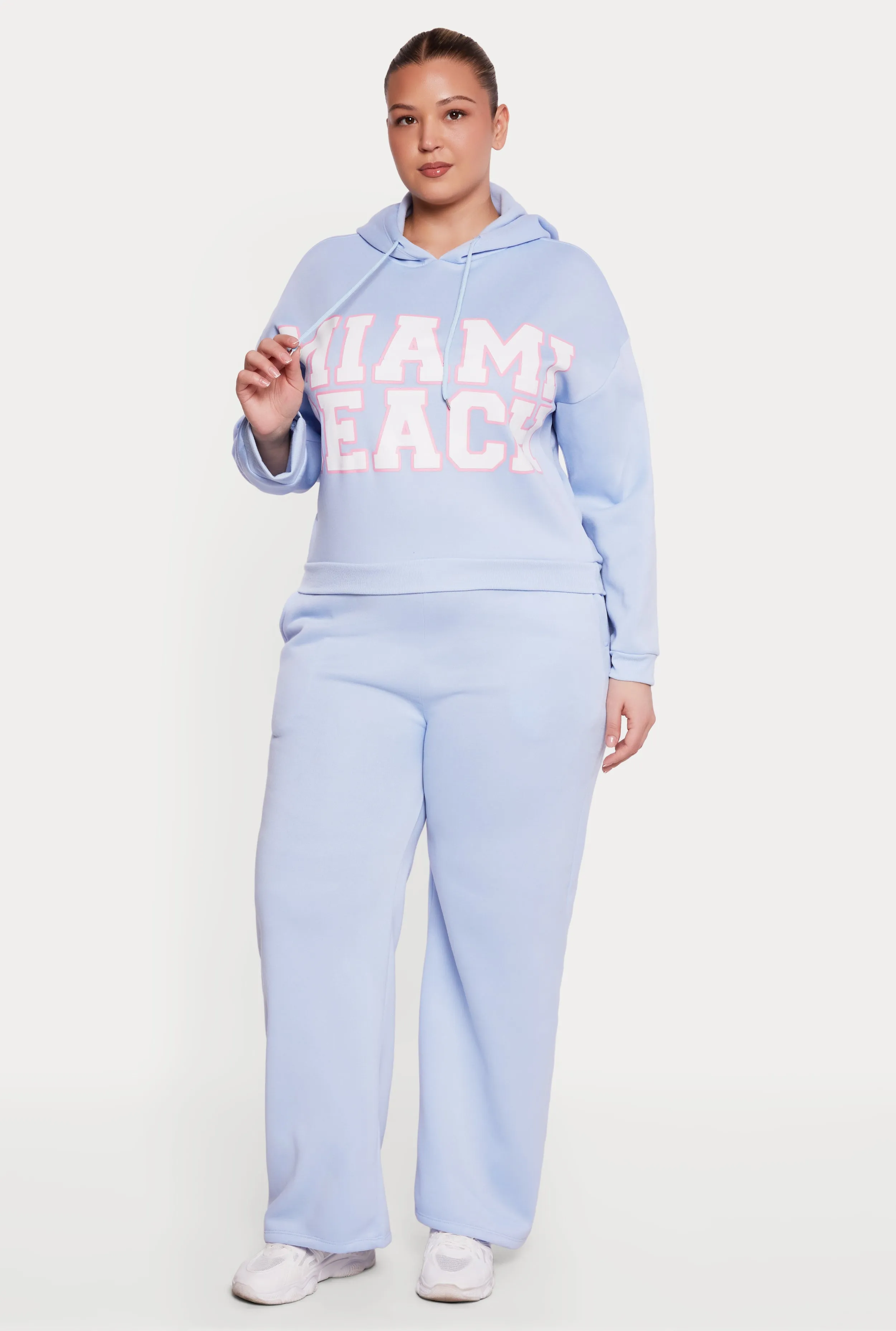 Plus Size Miami Beach Hoodie sold by Rainbow product image thumbnail 2