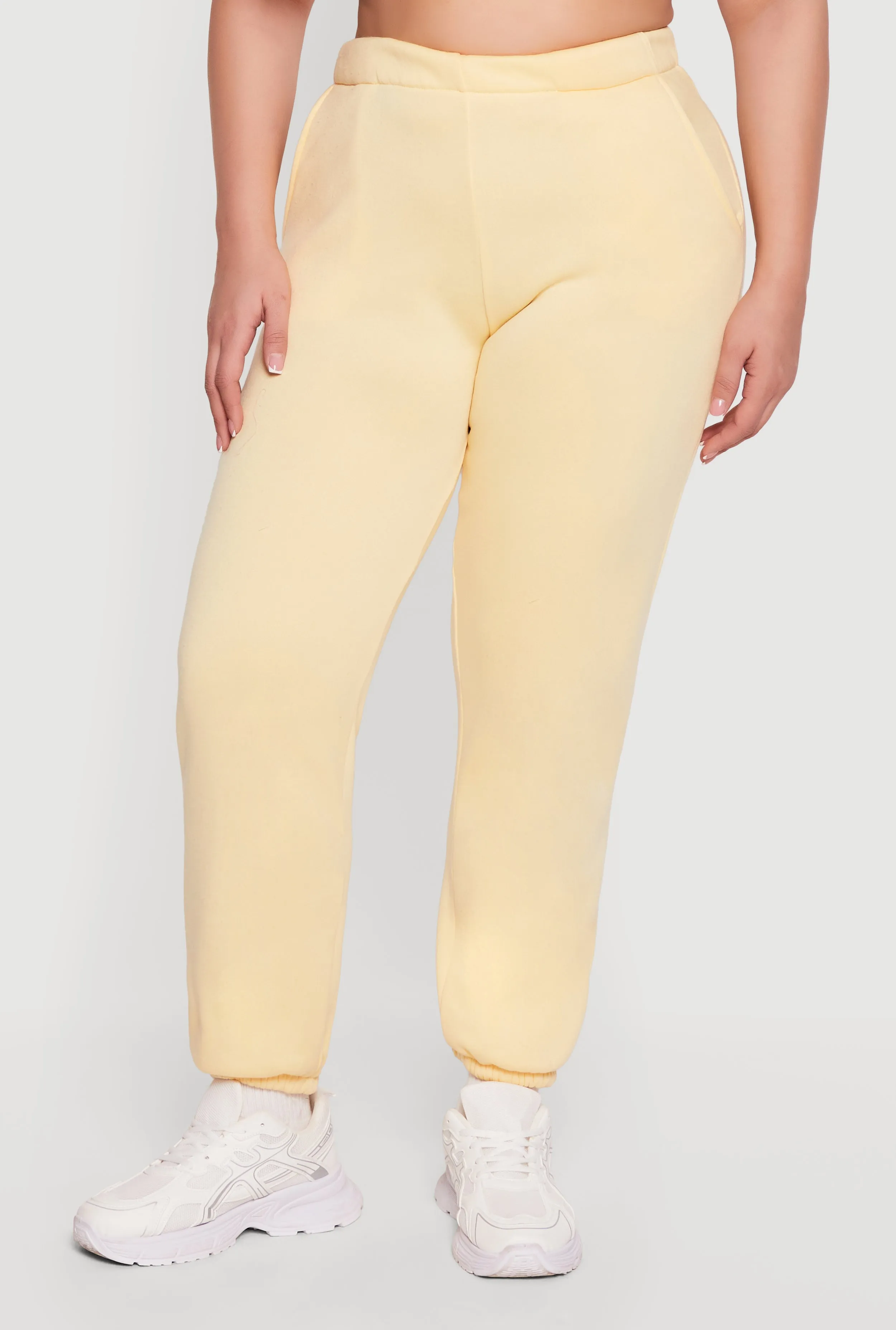 Plus Size High Waisted Fleece Sweatpants with Pockets sold by Rainbow product image thumbnail 3