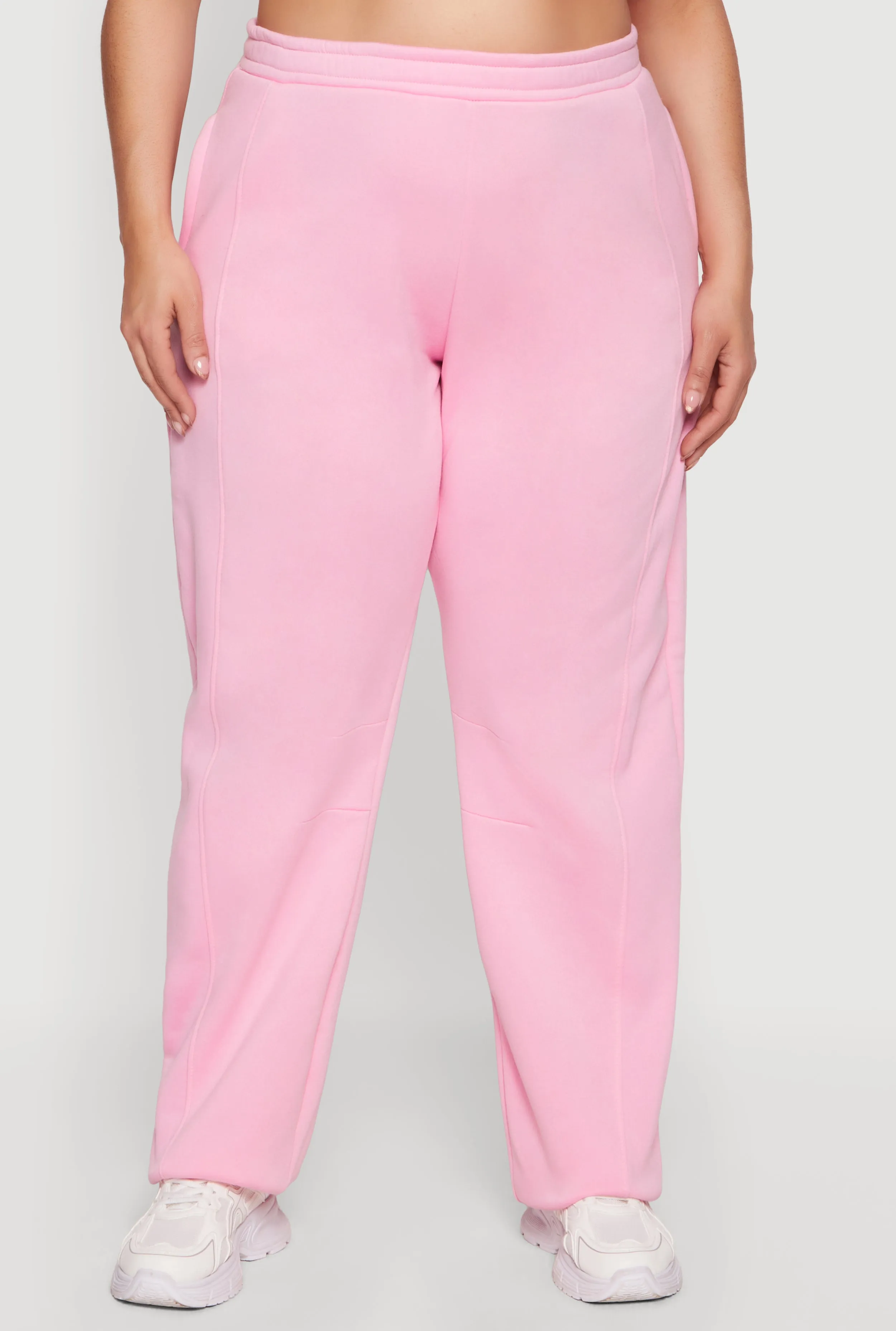 Plus Size High Waisted Pocket Fleece Sweatpants sold by Rainbow product image thumbnail 3