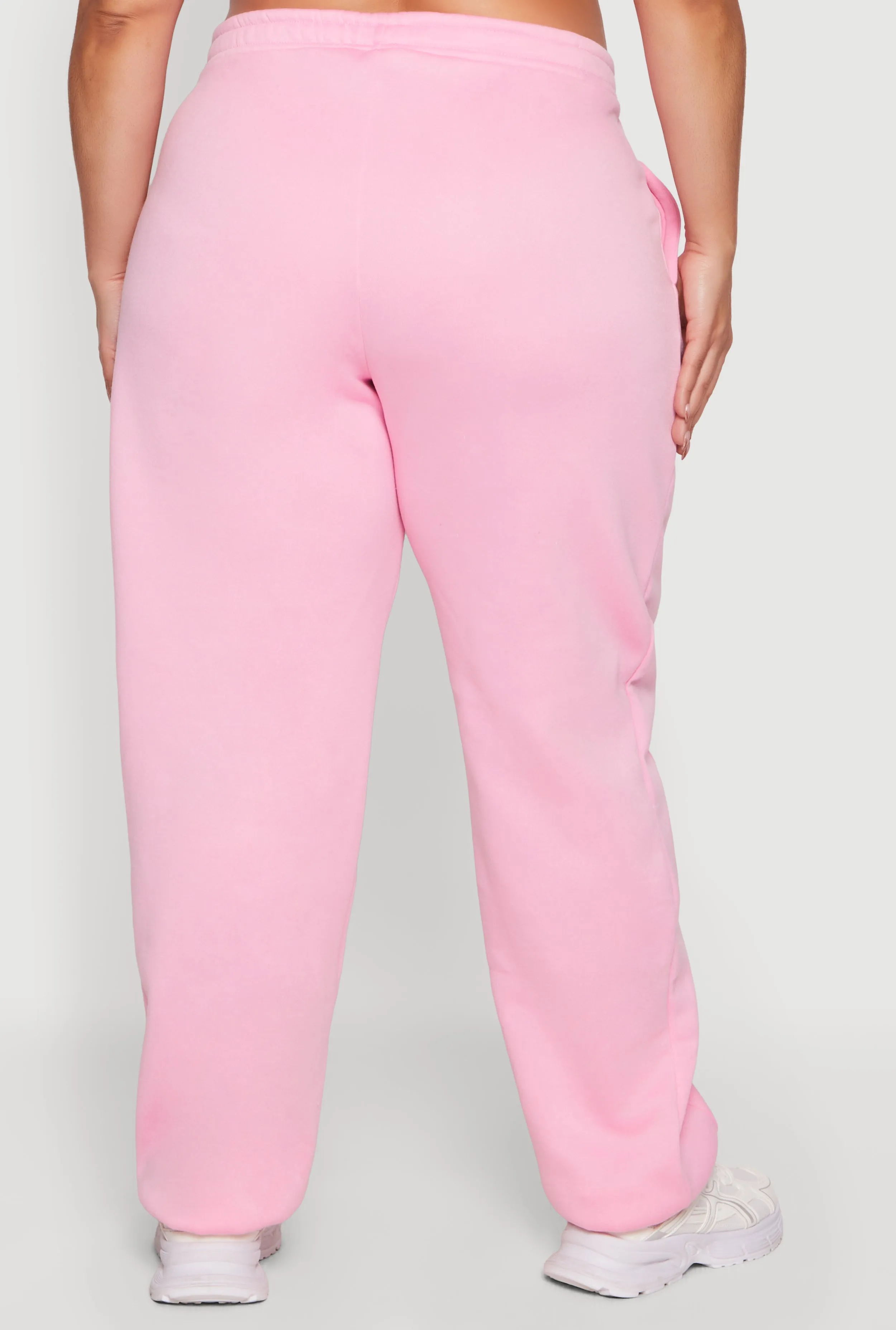 Plus Size High Waisted Pocket Fleece Sweatpants sold by Rainbow product image thumbnail 5