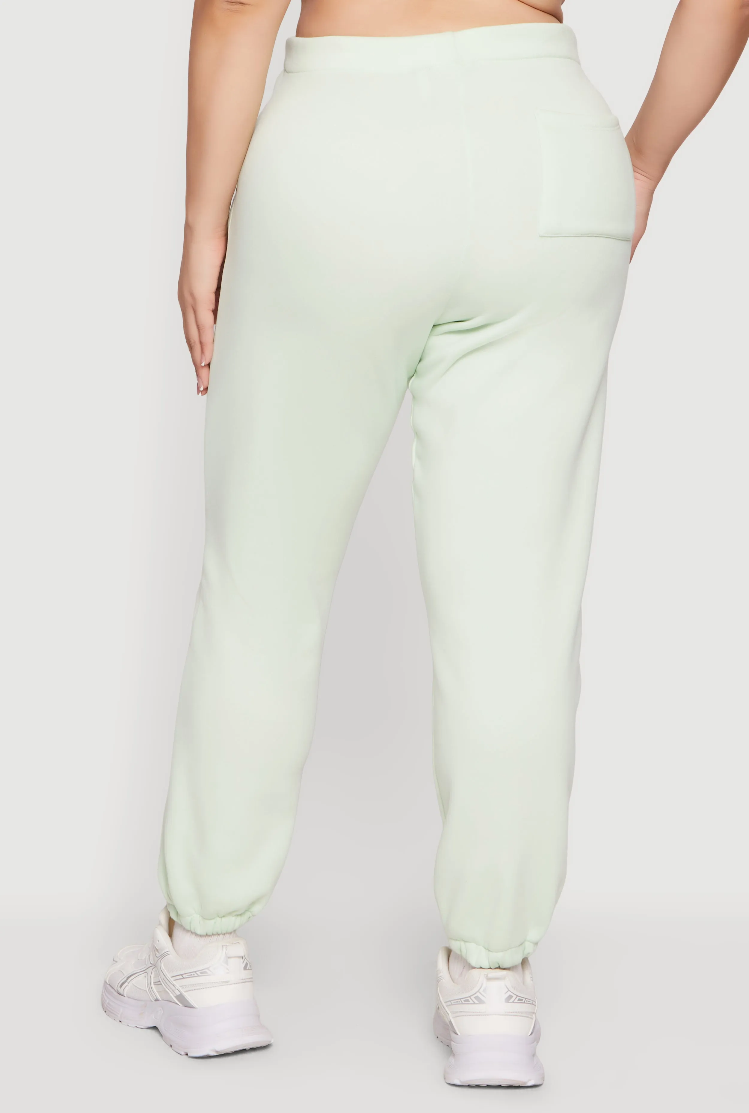 Plus Size High Waisted Fleece Sweatpants with Pockets sold by Rainbow product image thumbnail 5