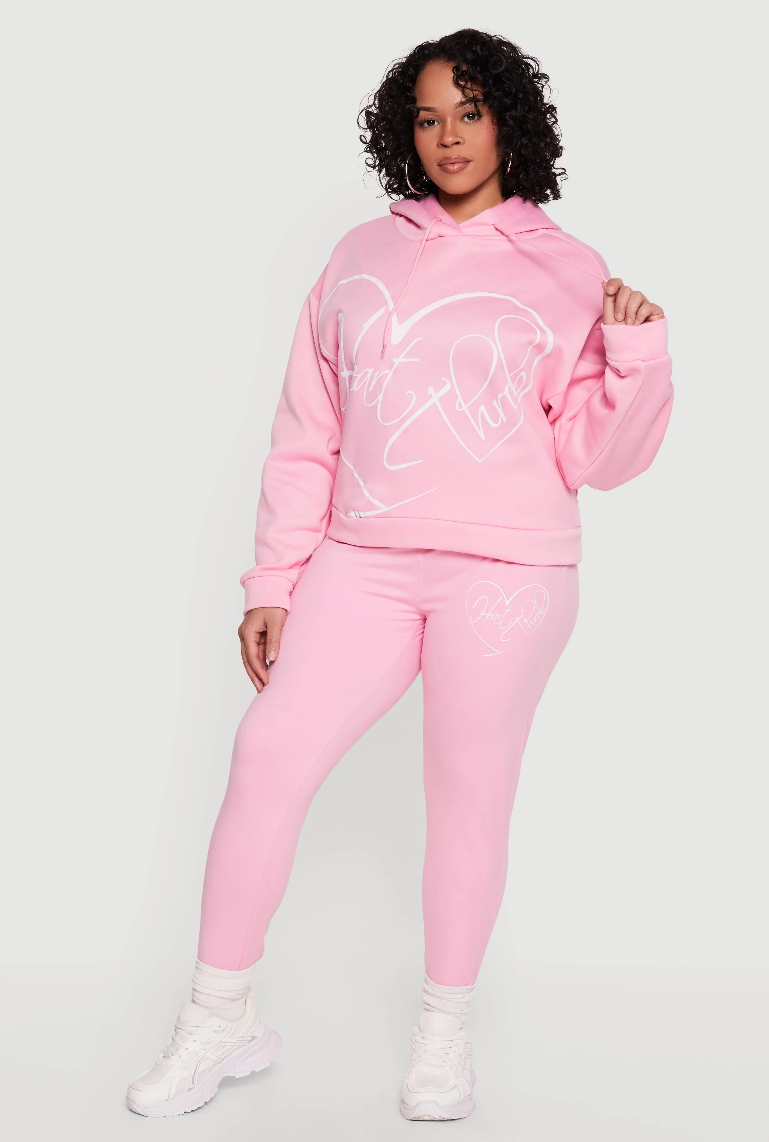 Plus Size Heart Throb Graphic Leggings sold by Rainbow product image thumbnail 4