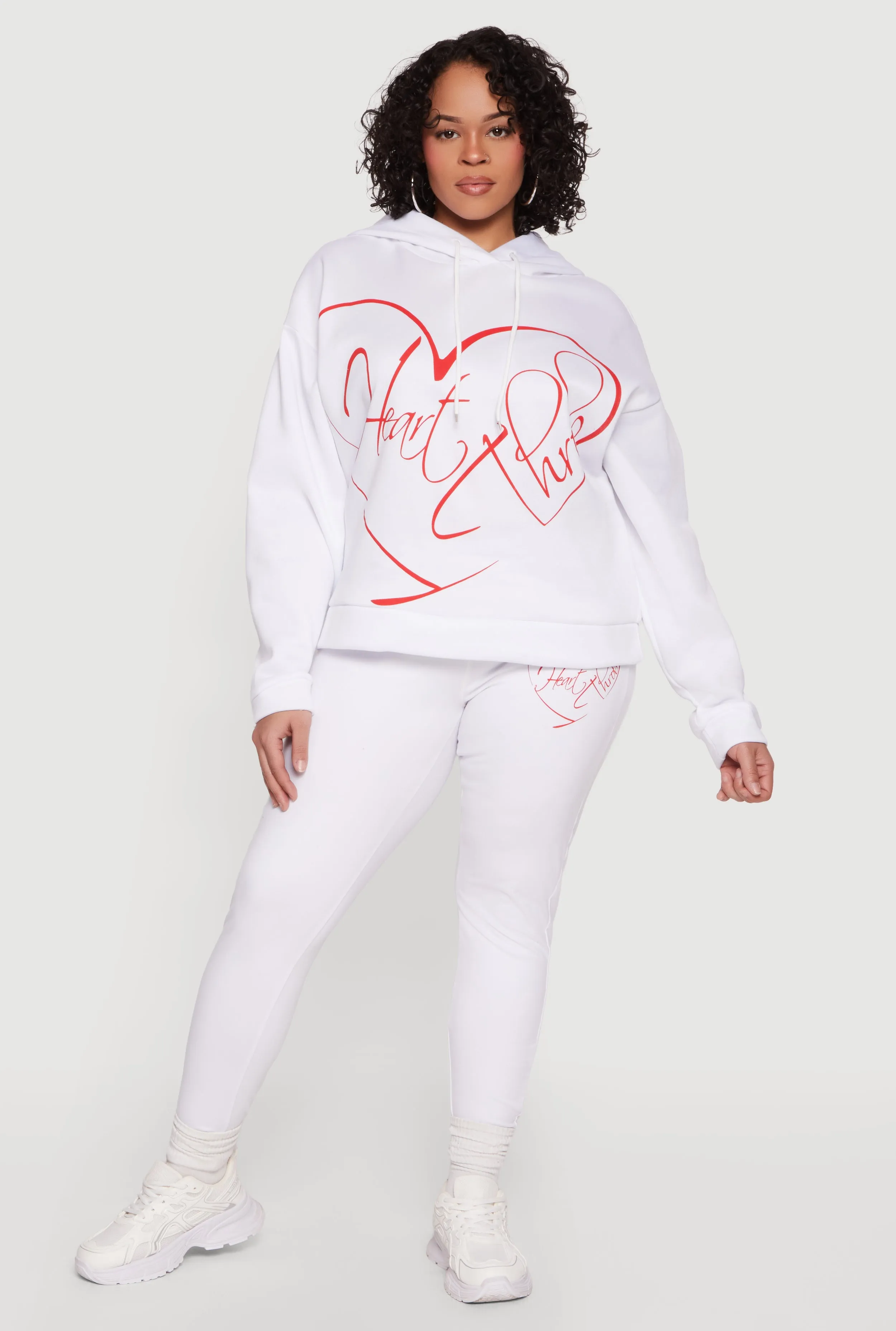 Plus Size Heart Throb Graphic Leggings sold by Rainbow product image thumbnail 3