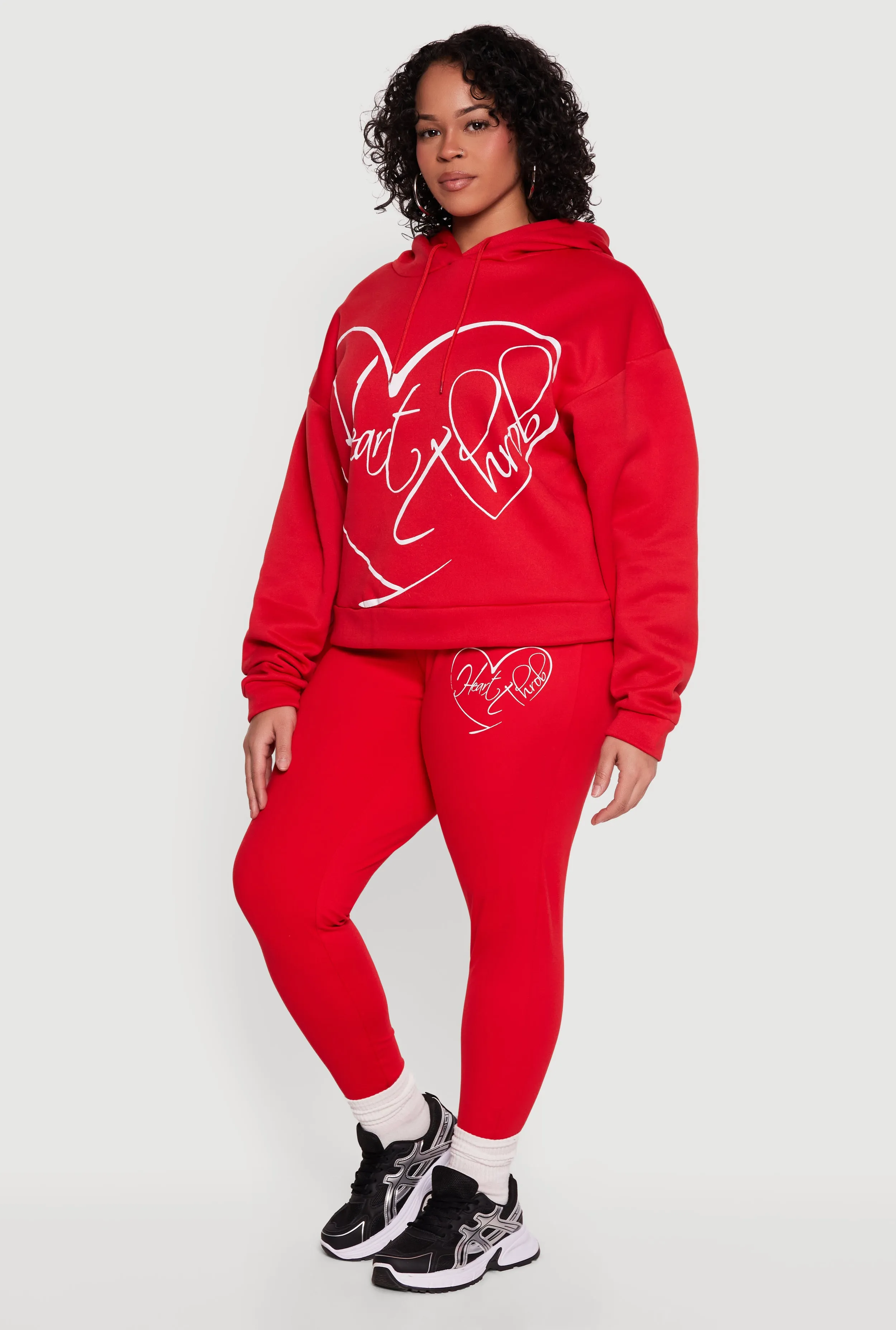 Plus Size Heart Throb Graphic Leggings sold by Rainbow product image thumbnail 2