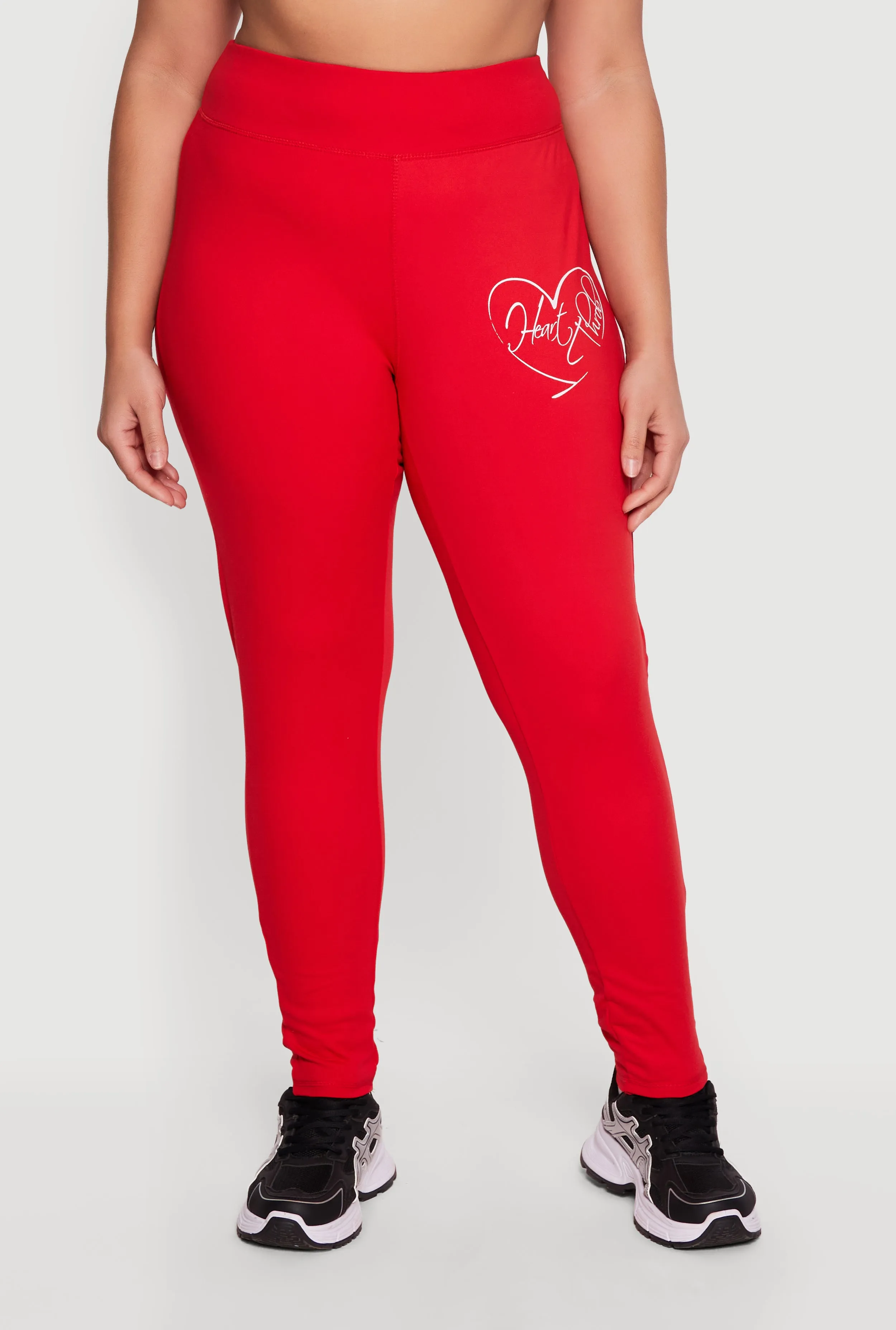 Plus Size Heart Throb Graphic Leggings sold by Rainbow product image thumbnail 3